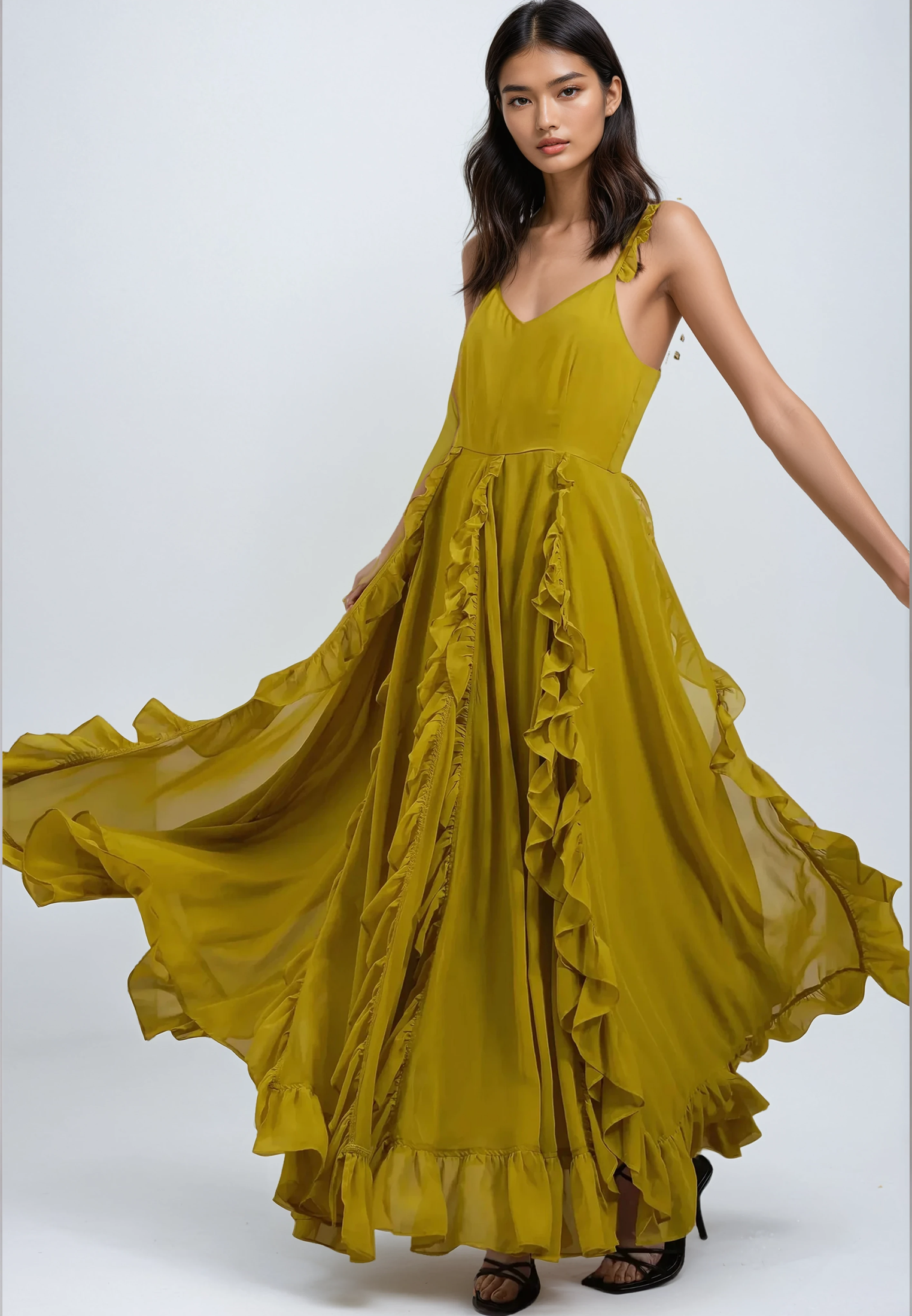 KATE MAXI DRESS OCHRE