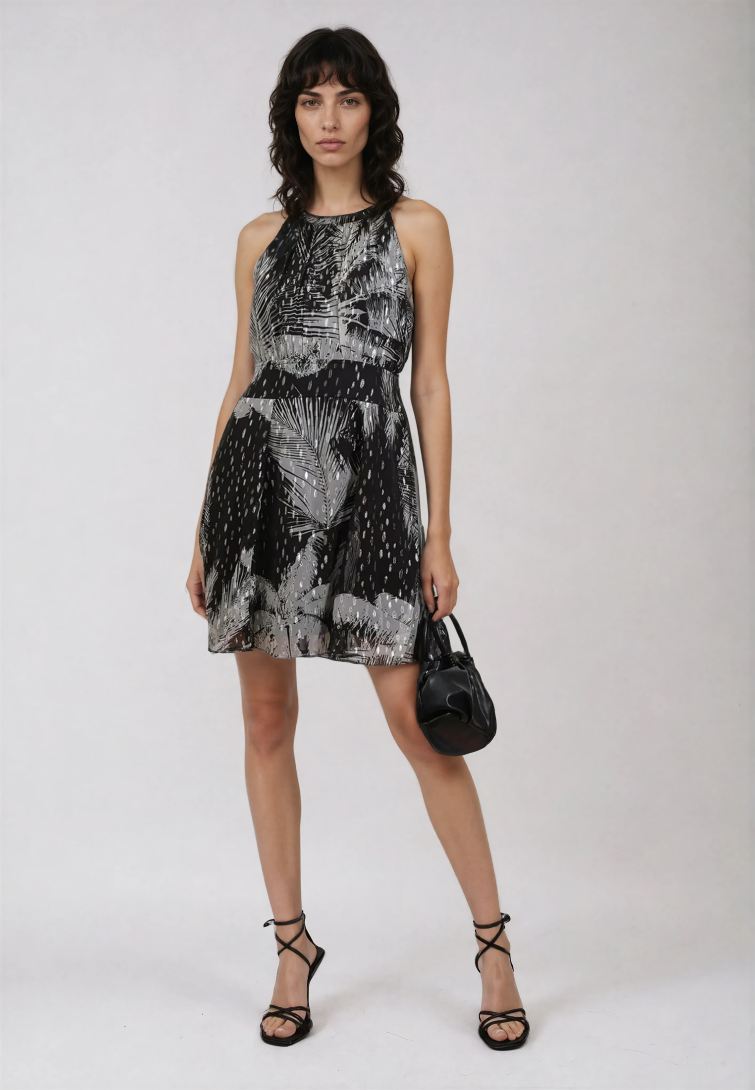 PALM MINI DRESS BLACK