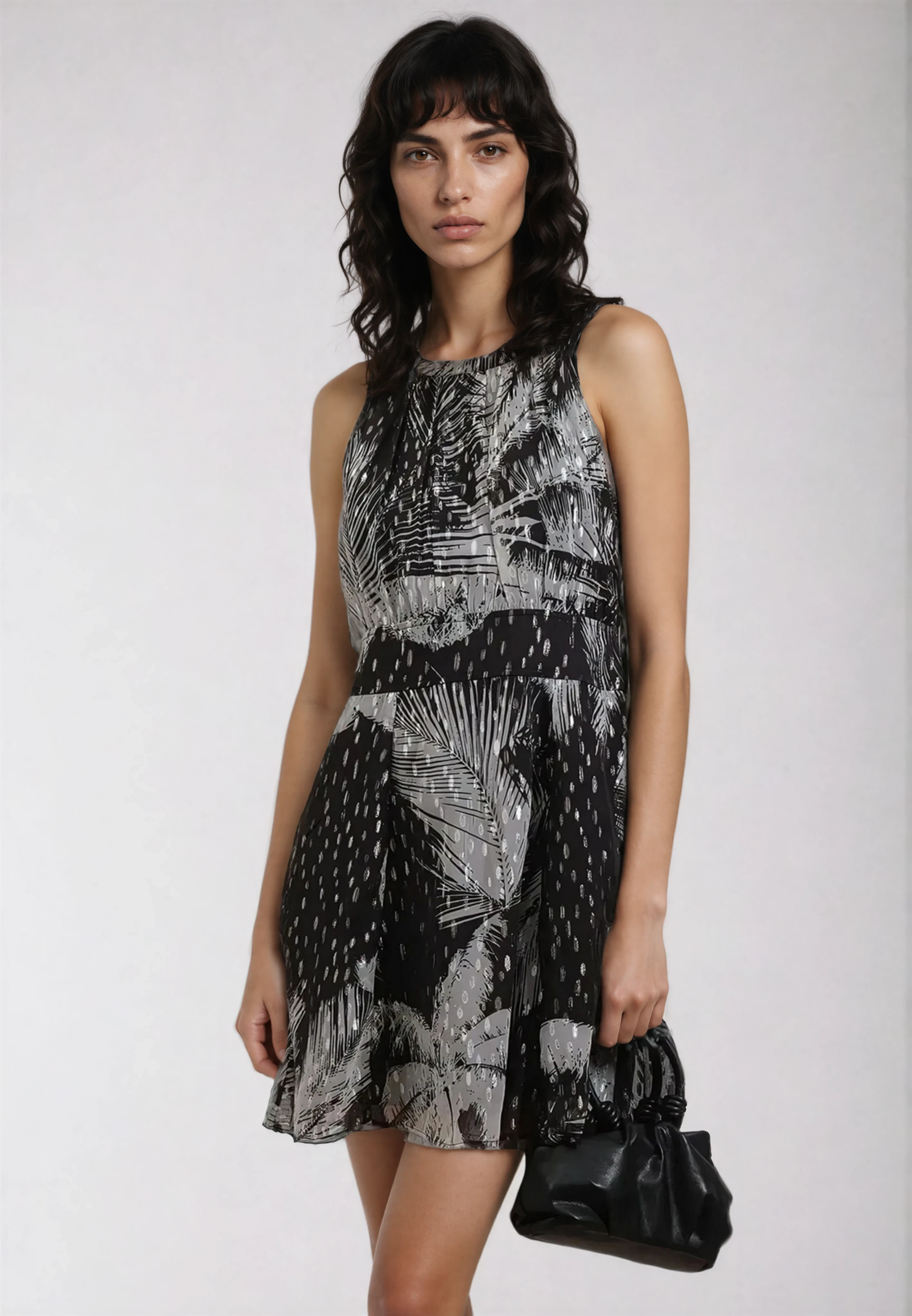 PALM MINI DRESS BLACK