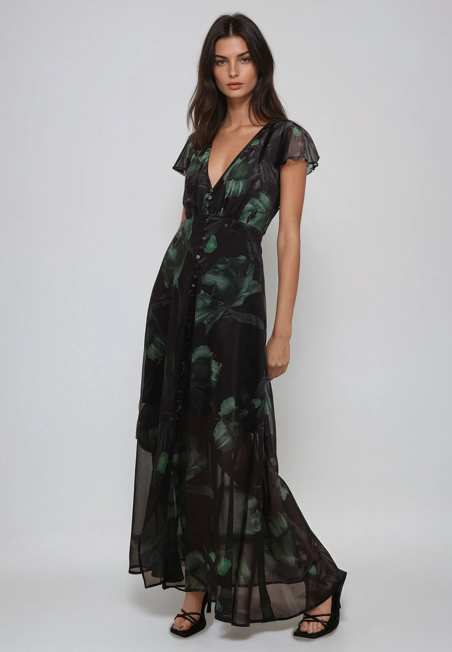 INDIUM MAXI DRESS PRIME GREEN