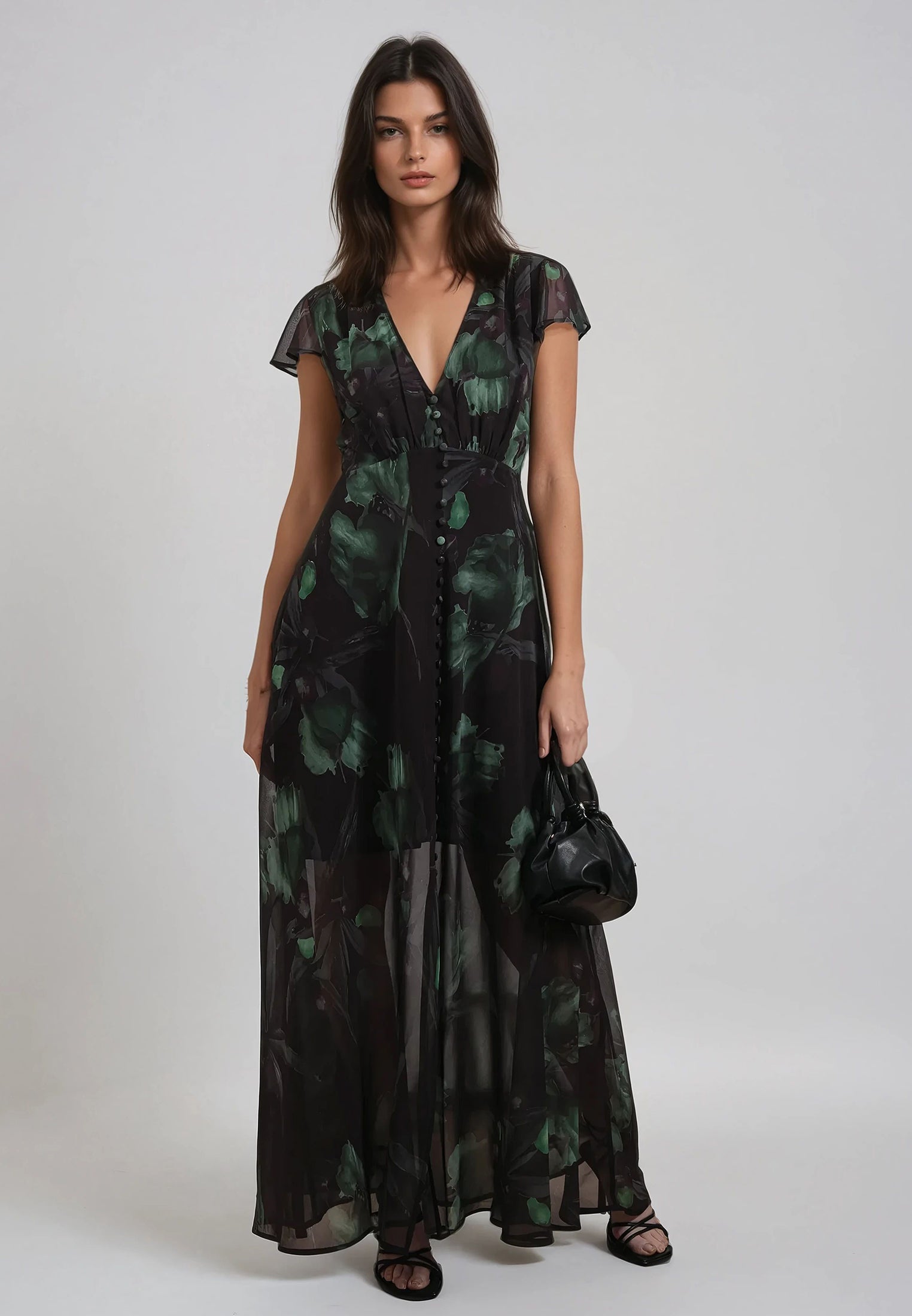 INDIUM MAXI DRESS PRIME GREEN