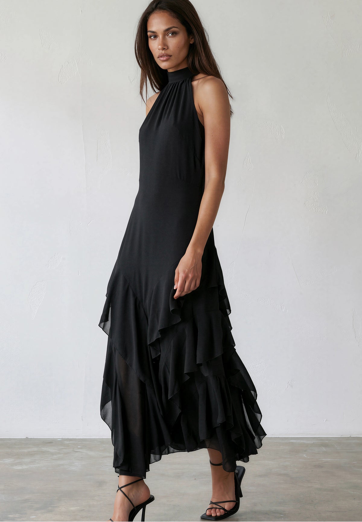 TAYLOR MAXI DRESS JET BLACK