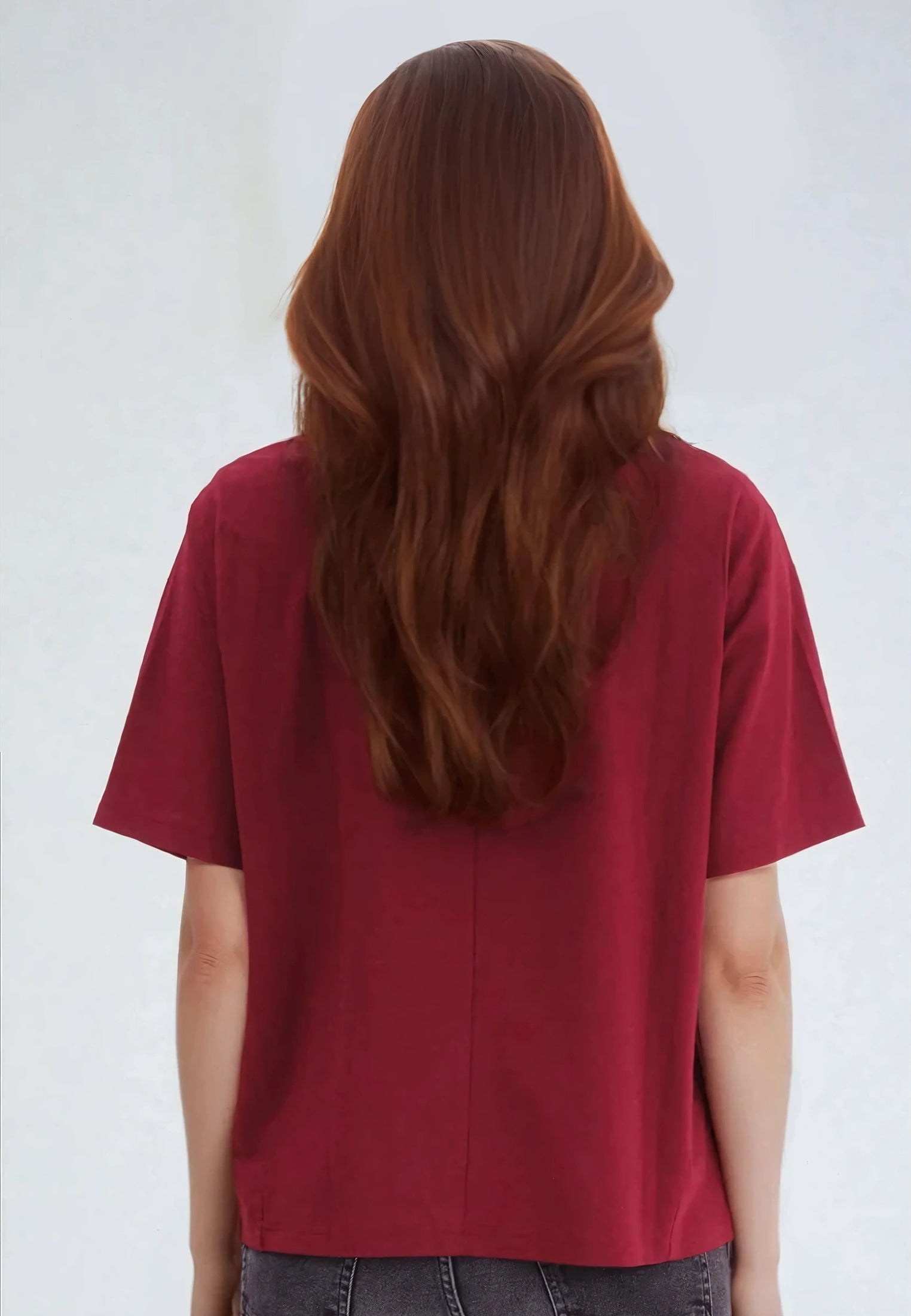 ELEGANCE T-SHIRT DARK RED