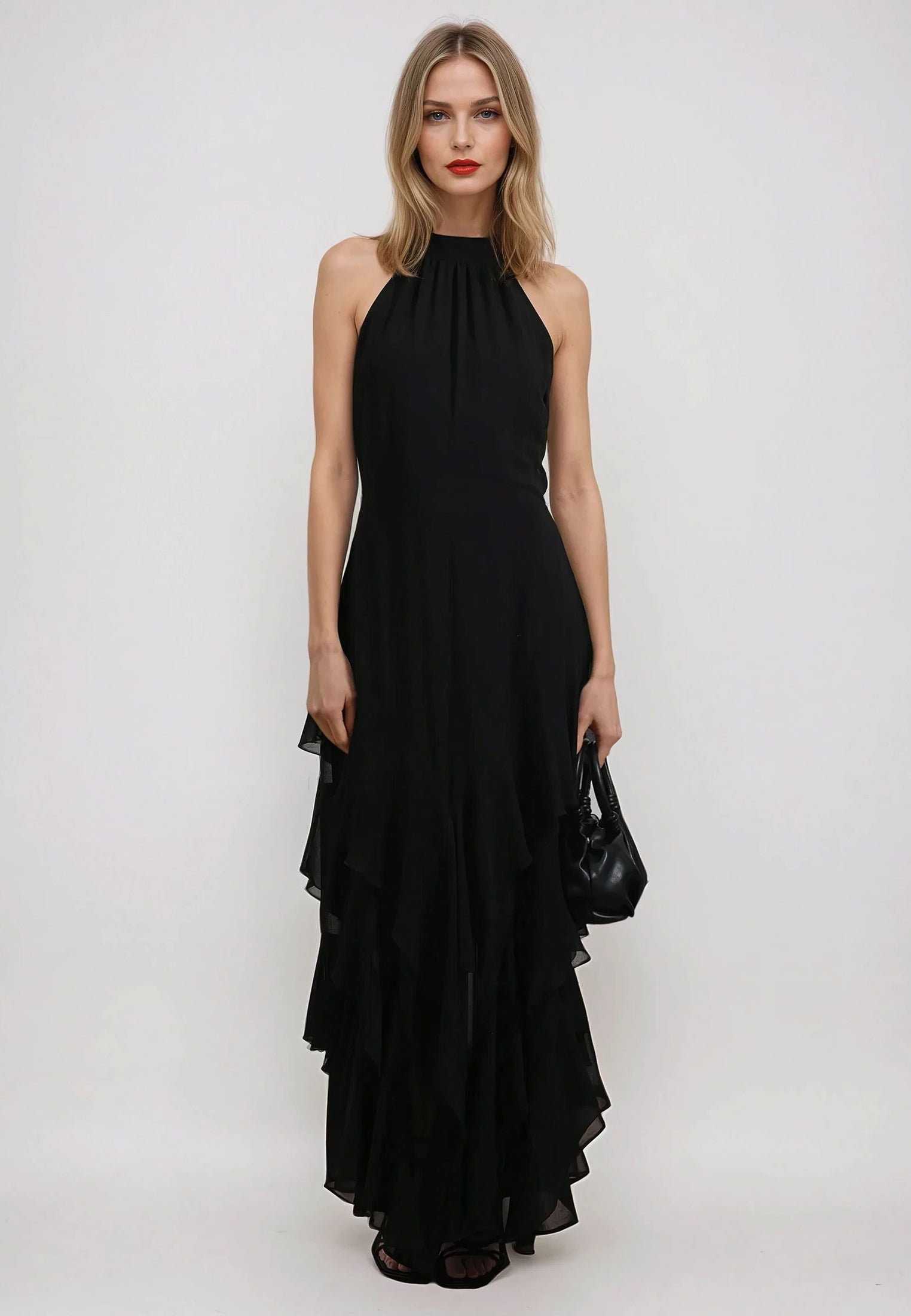 TAYLOR MAXI DRESS JET BLACK