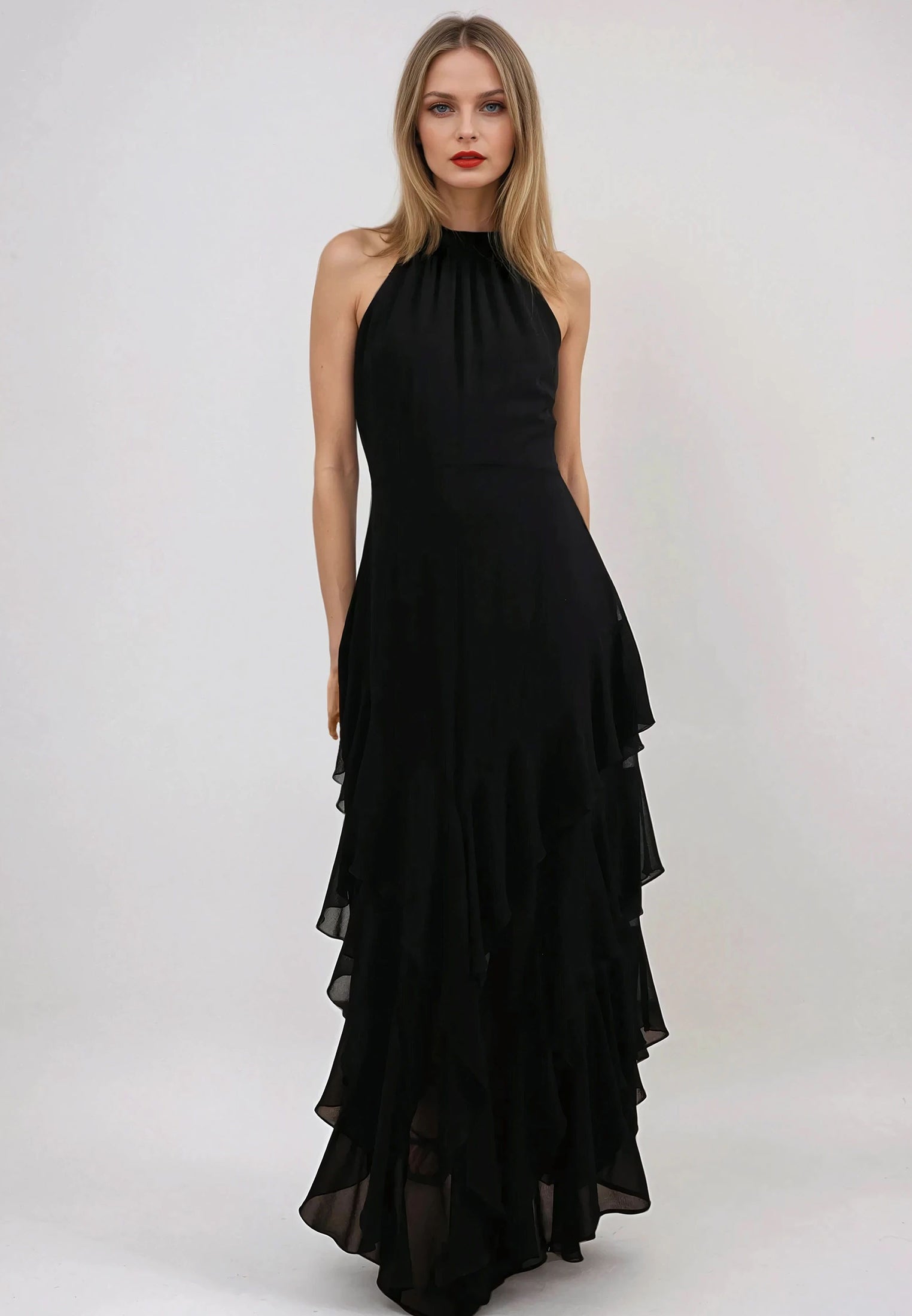 TAYLOR MAXI DRESS JET BLACK