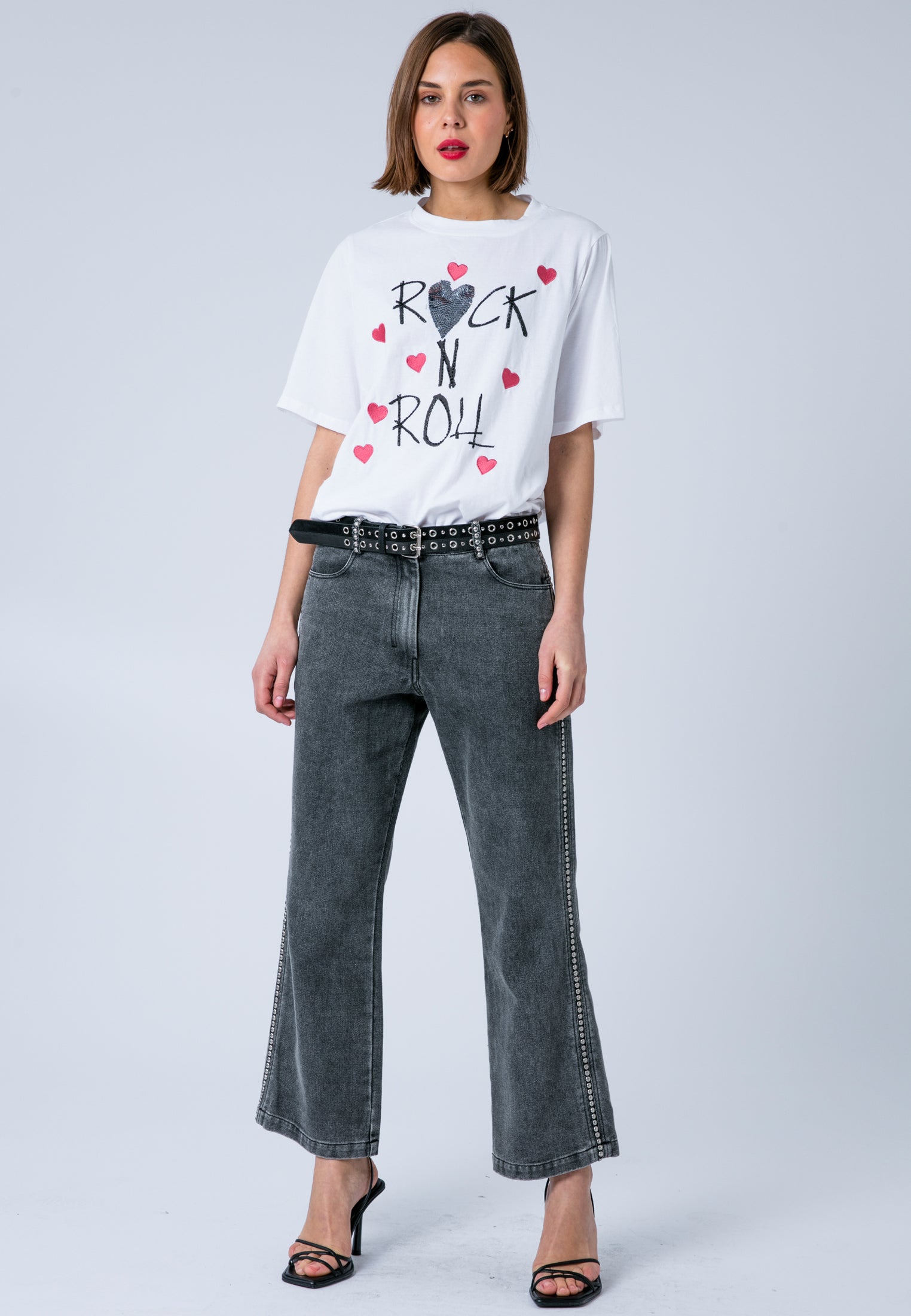 BELLA T-SHIRT ROCK N ROLL WHITE