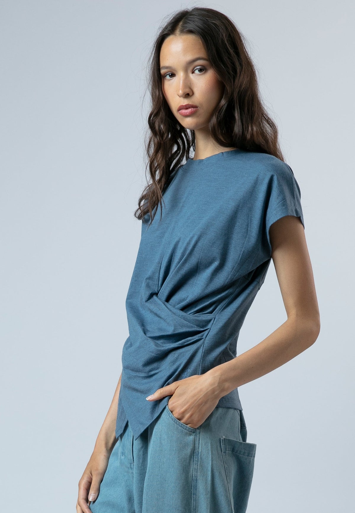 TIME T-SHIRT BLUE ASHES