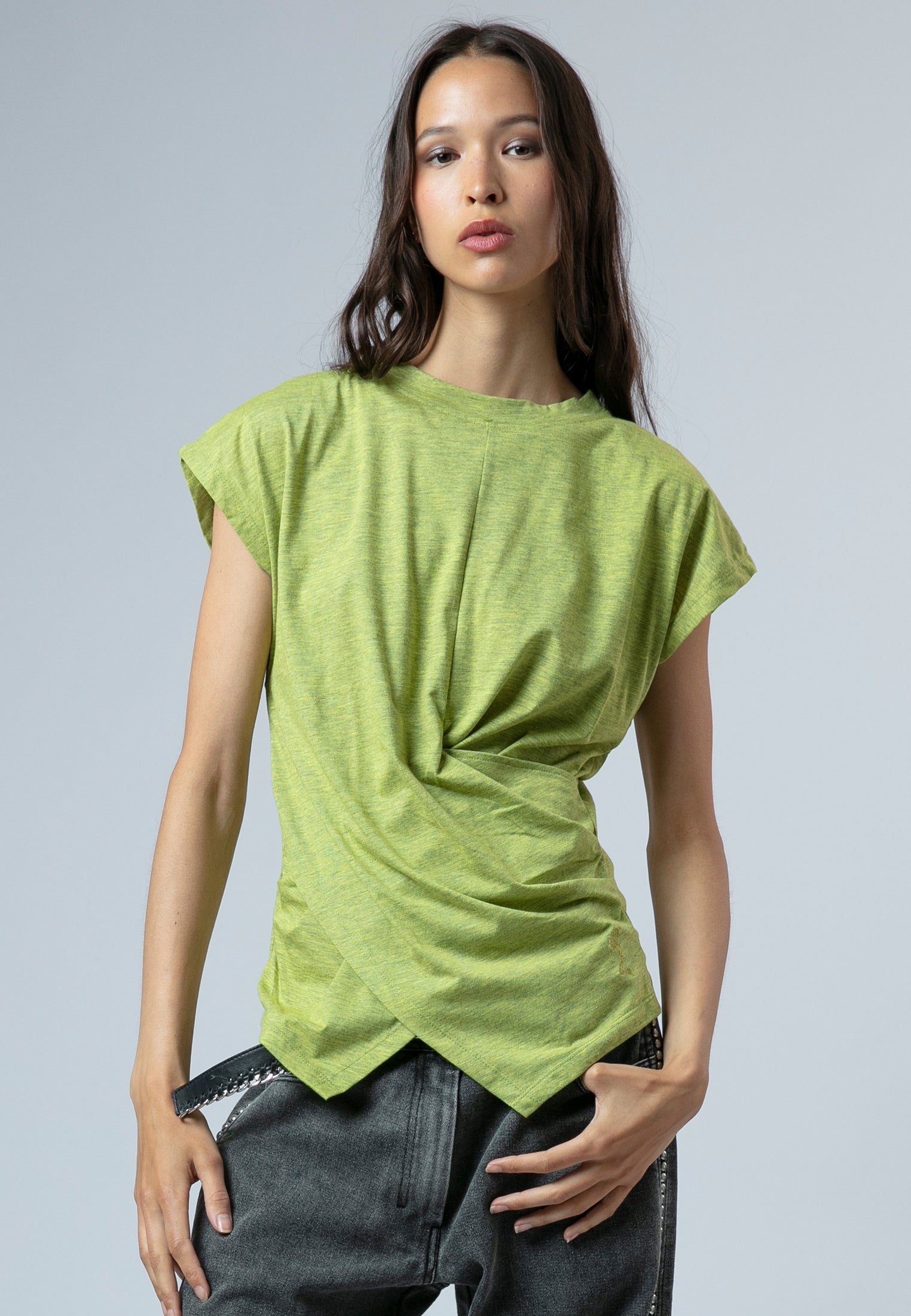 TIME T-SHIRT LIME GREEN