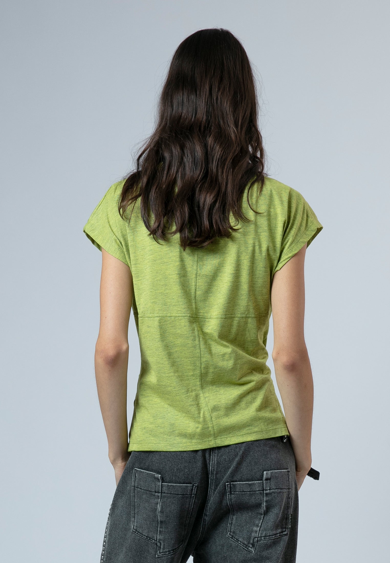 TIME T-SHIRT LIME GREEN