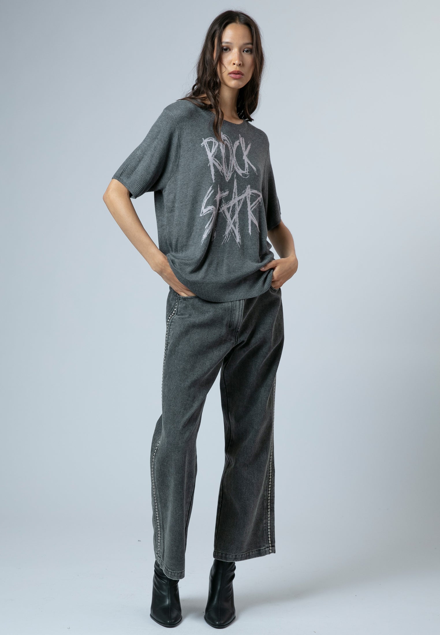 ROSIE JUMPER GREY MARL