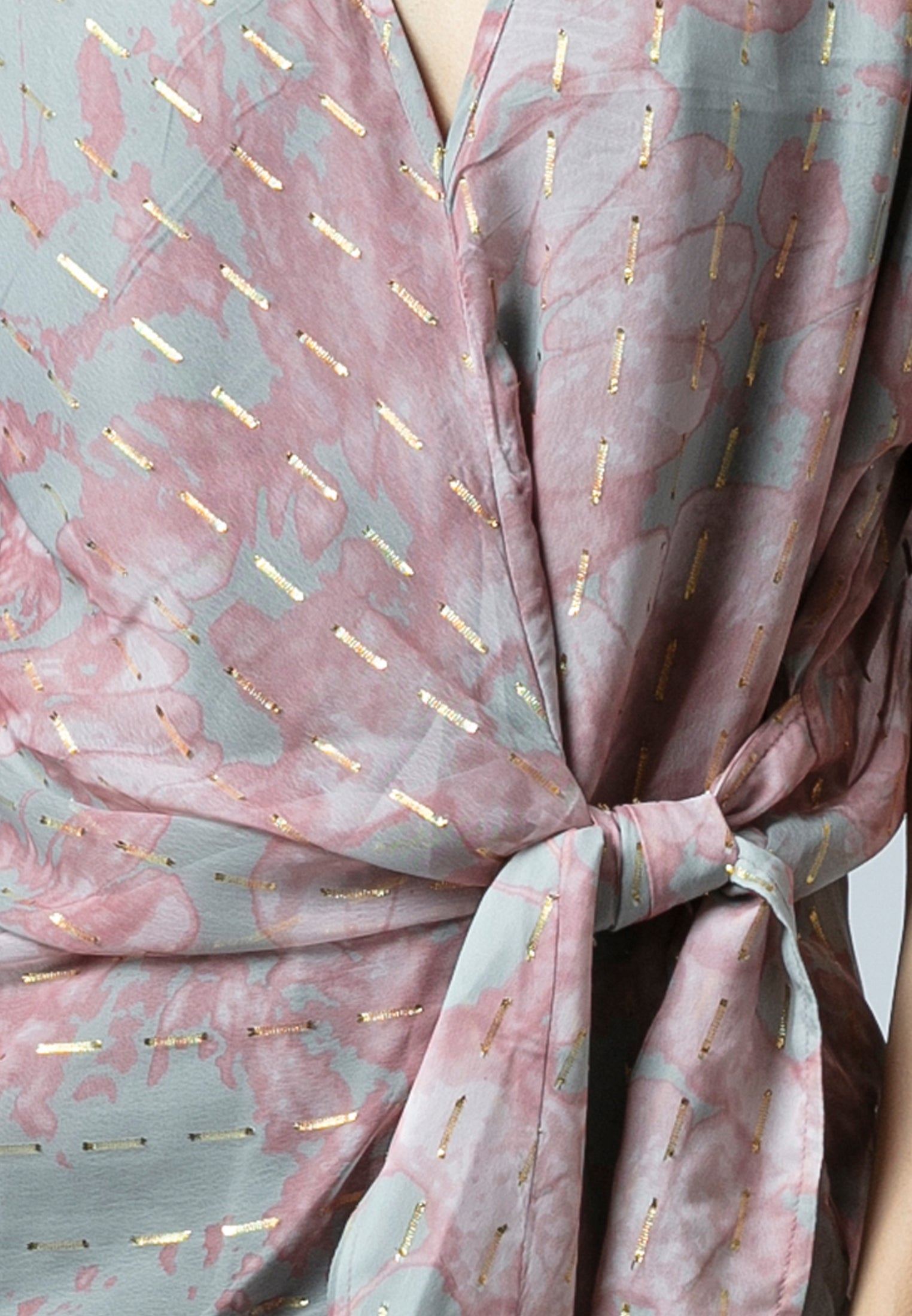 ELINE TOP PINK & GREY