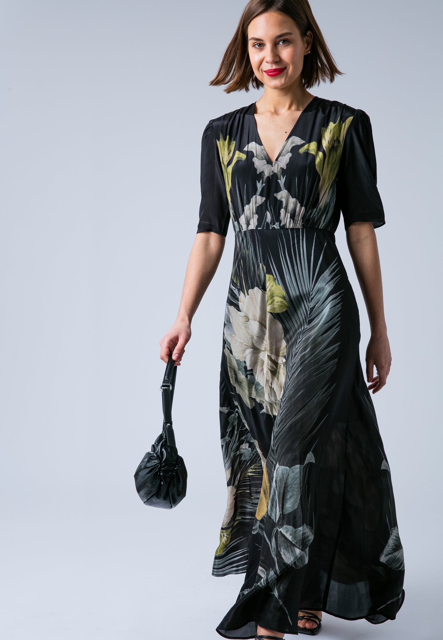 TAYLOR MAXI TEA DRESS CAMELLIA YELLOW