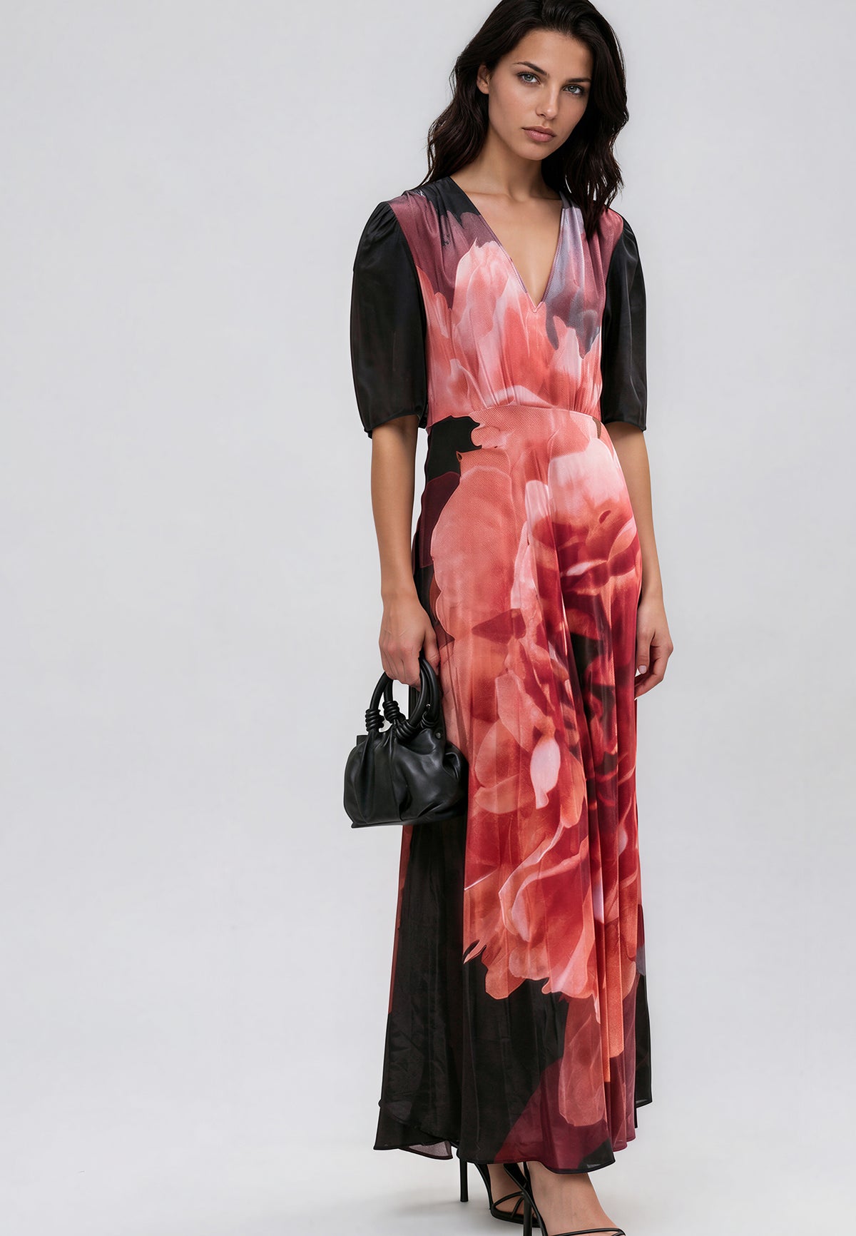 TAYLOR MAXI TEA DRESS PARADISE TERRACOTTA