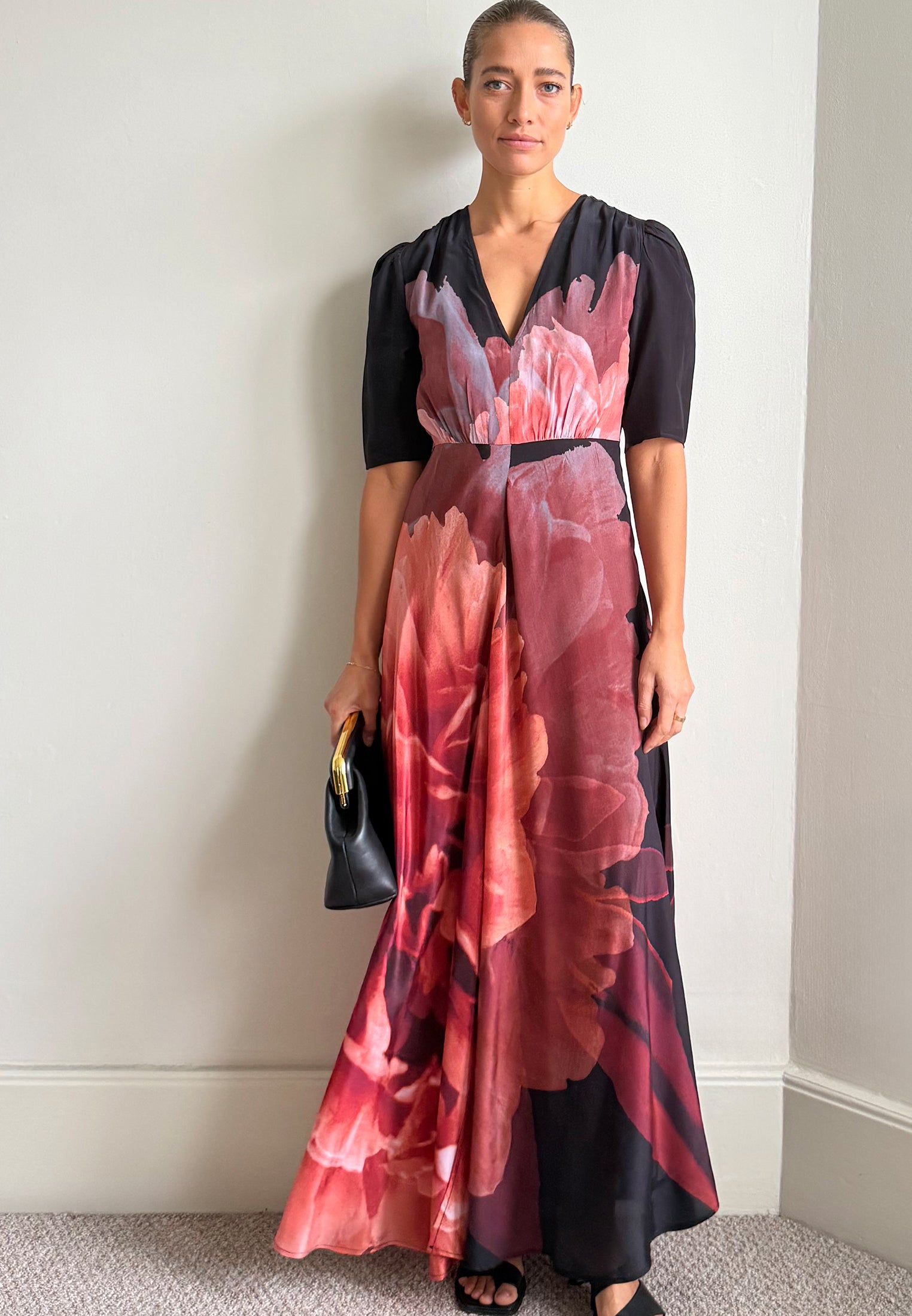 TAYLOR MAXI TEA DRESS PARADISE TERRACOTTA