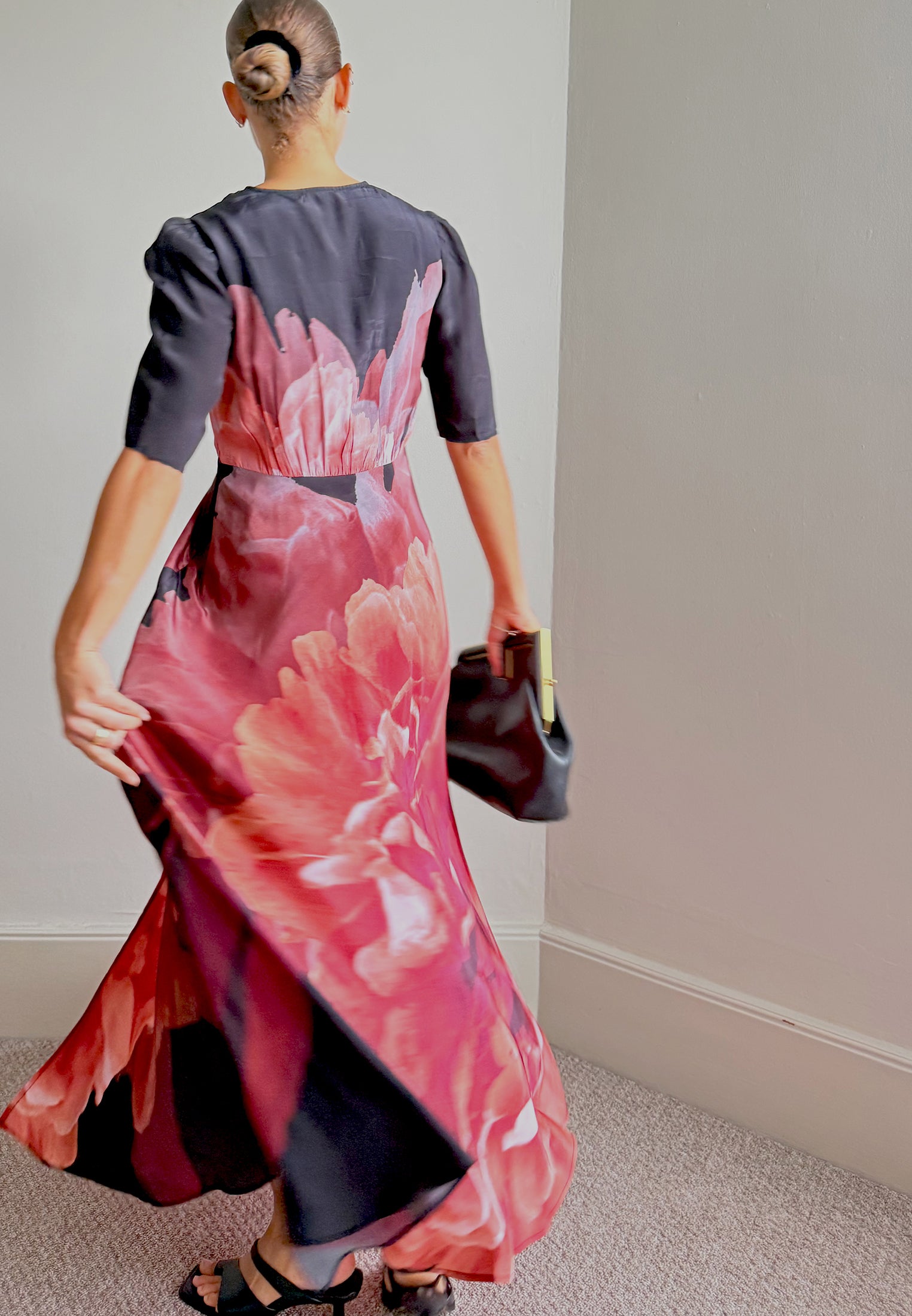 TAYLOR MAXI TEA DRESS PARADISE TERRACOTTA