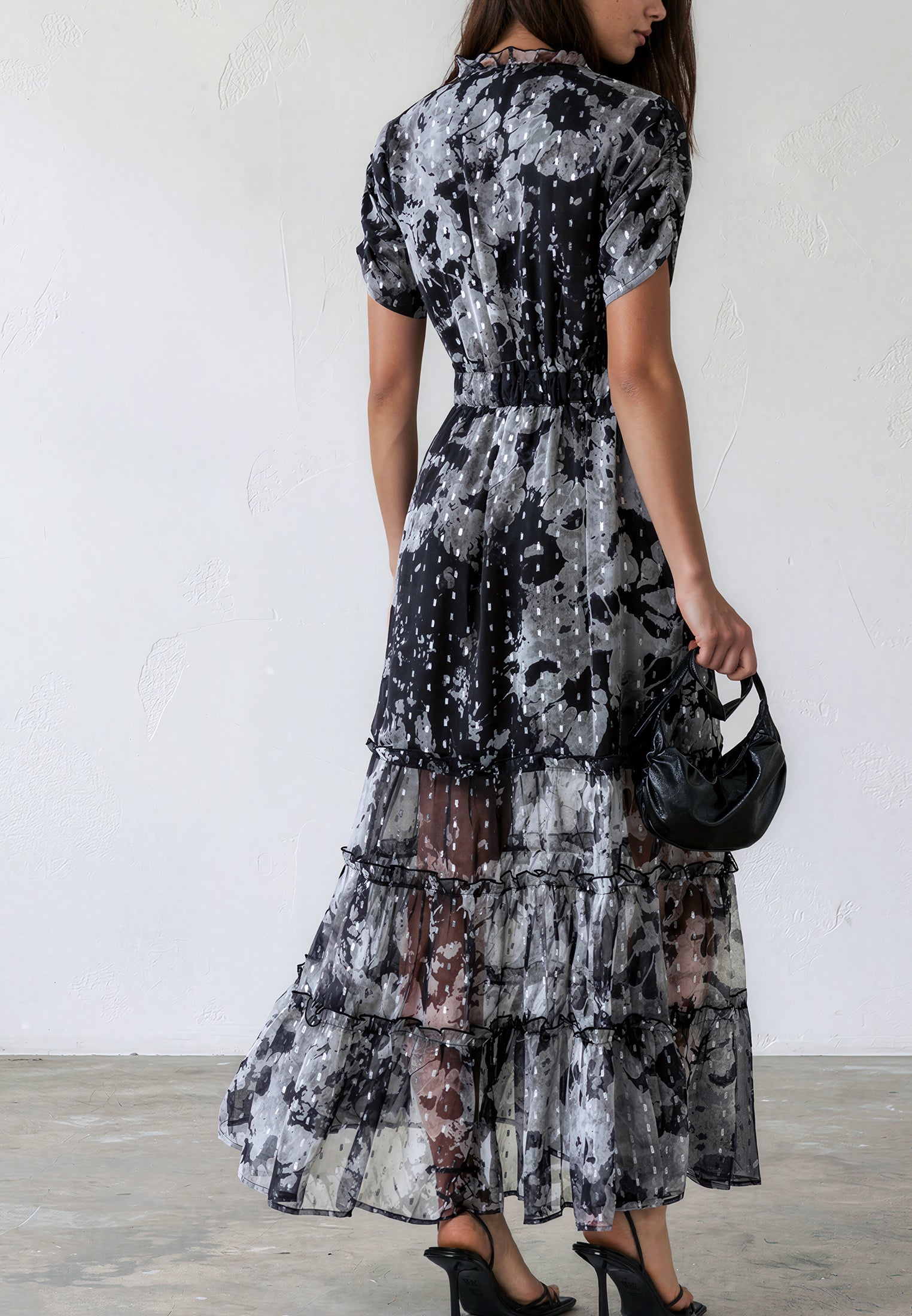 JESSIE MAXI DRESS BLACK & WHITE