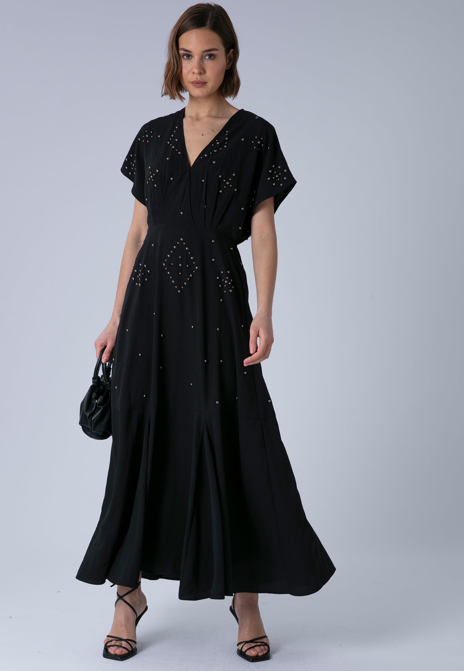 SARAH MAXI DRESS JET BLACK