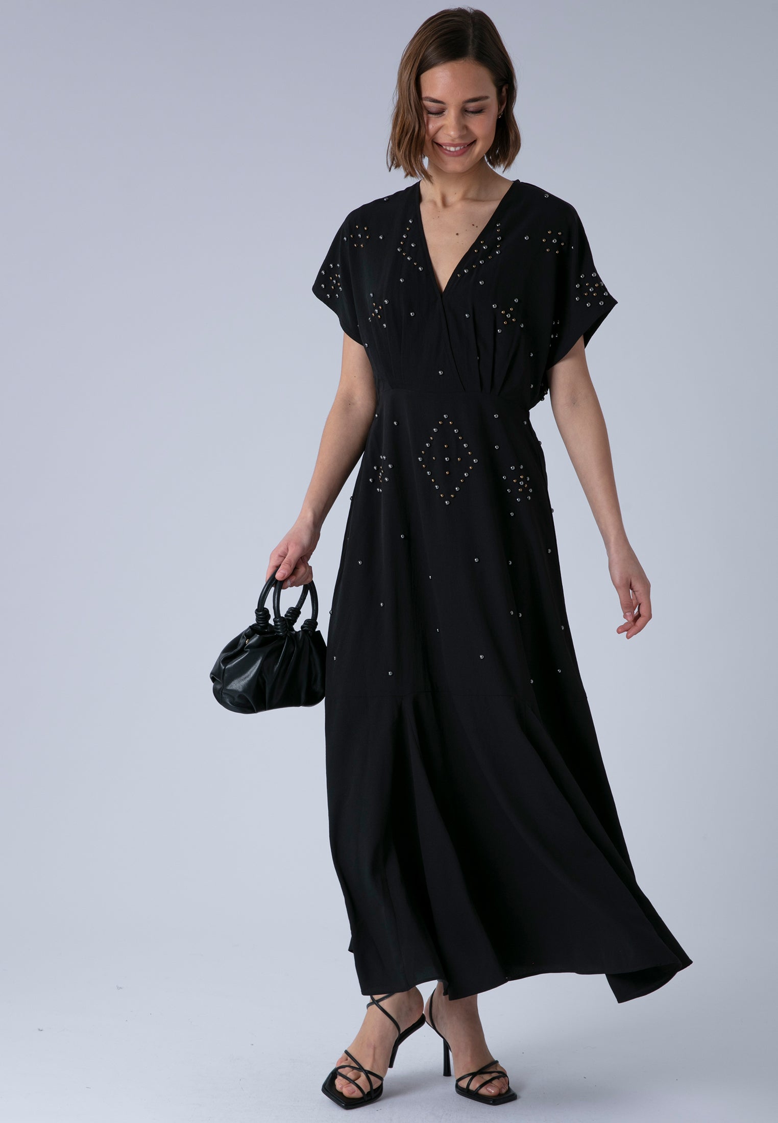 SARAH MAXI DRESS JET BLACK
