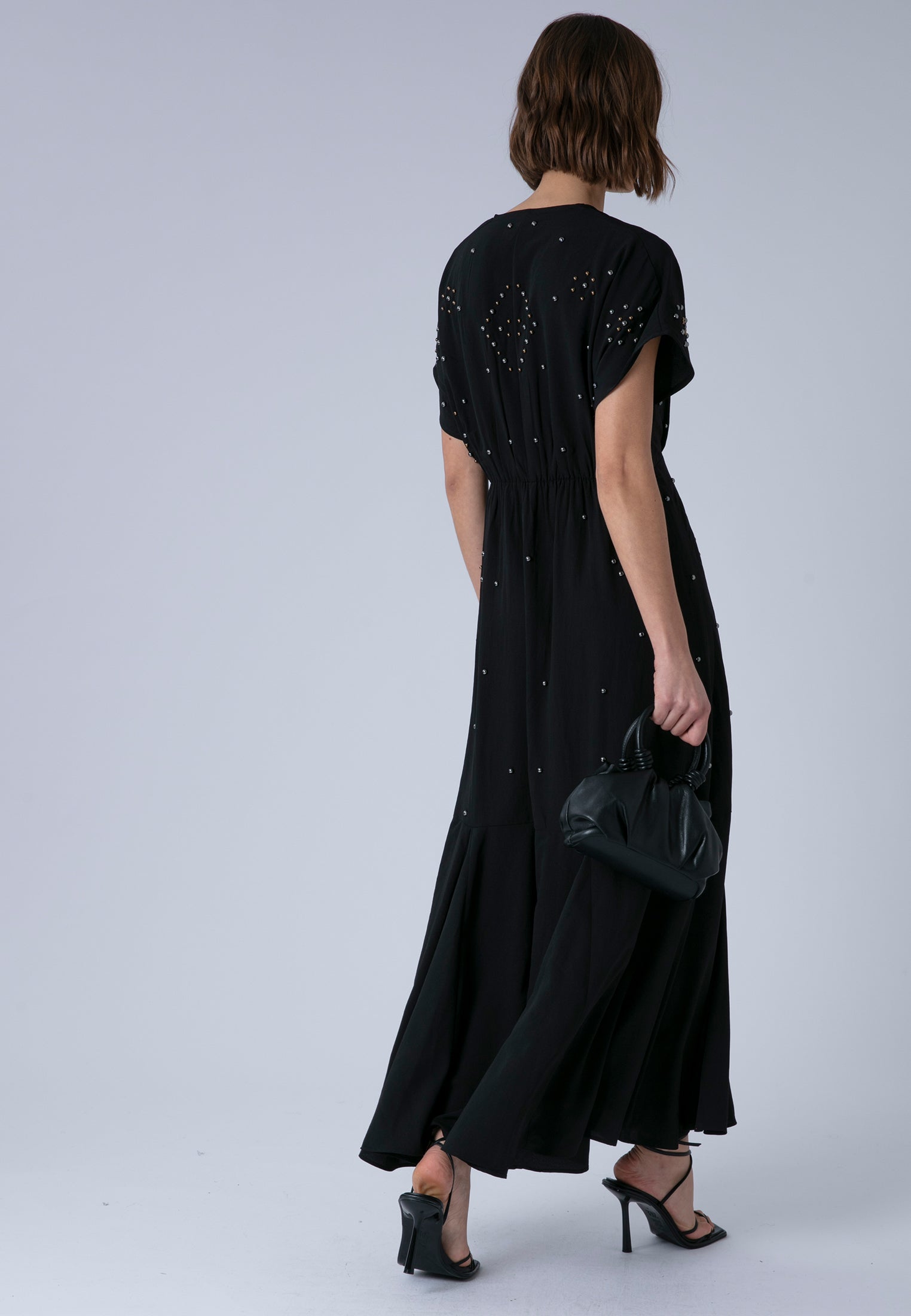 SARAH MAXI DRESS JET BLACK