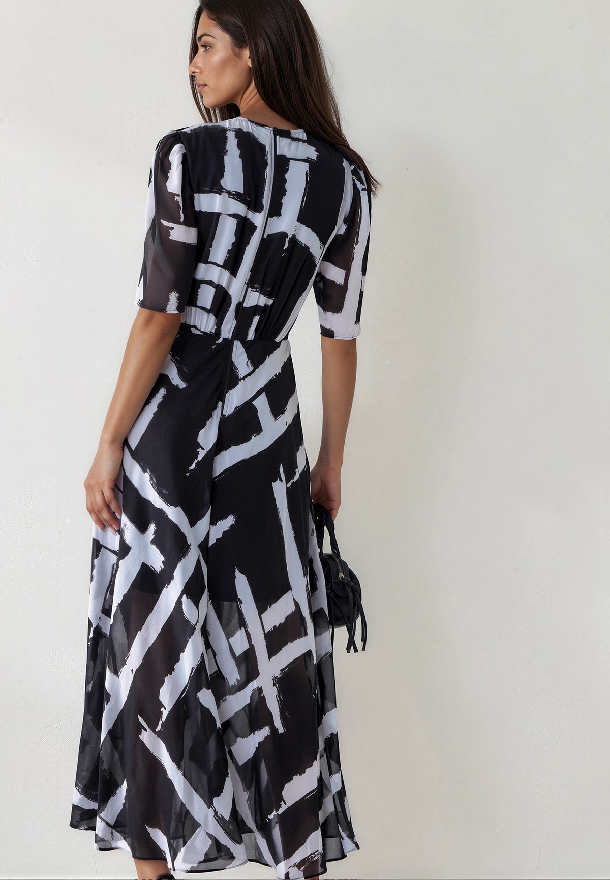 SIENNA MAXI DRESS SELVAGE BLACK