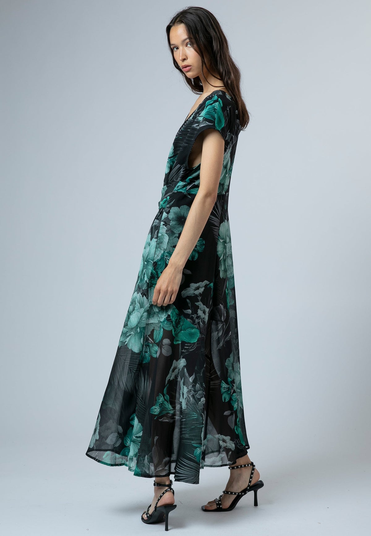LILIAN MAXI DRESS CAMELLIA GREEN