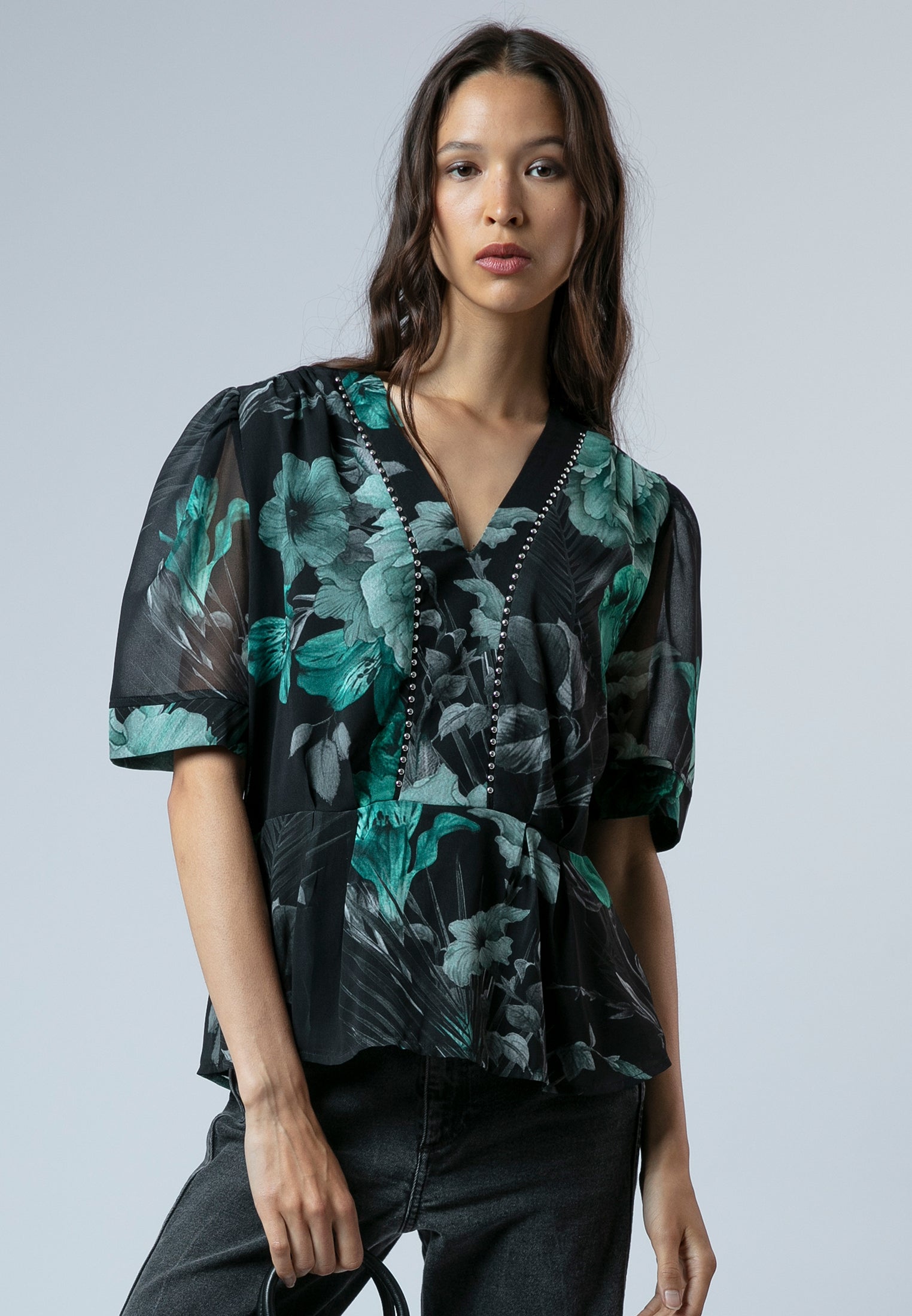 VIOLET TOP CAMELLIA GREEN