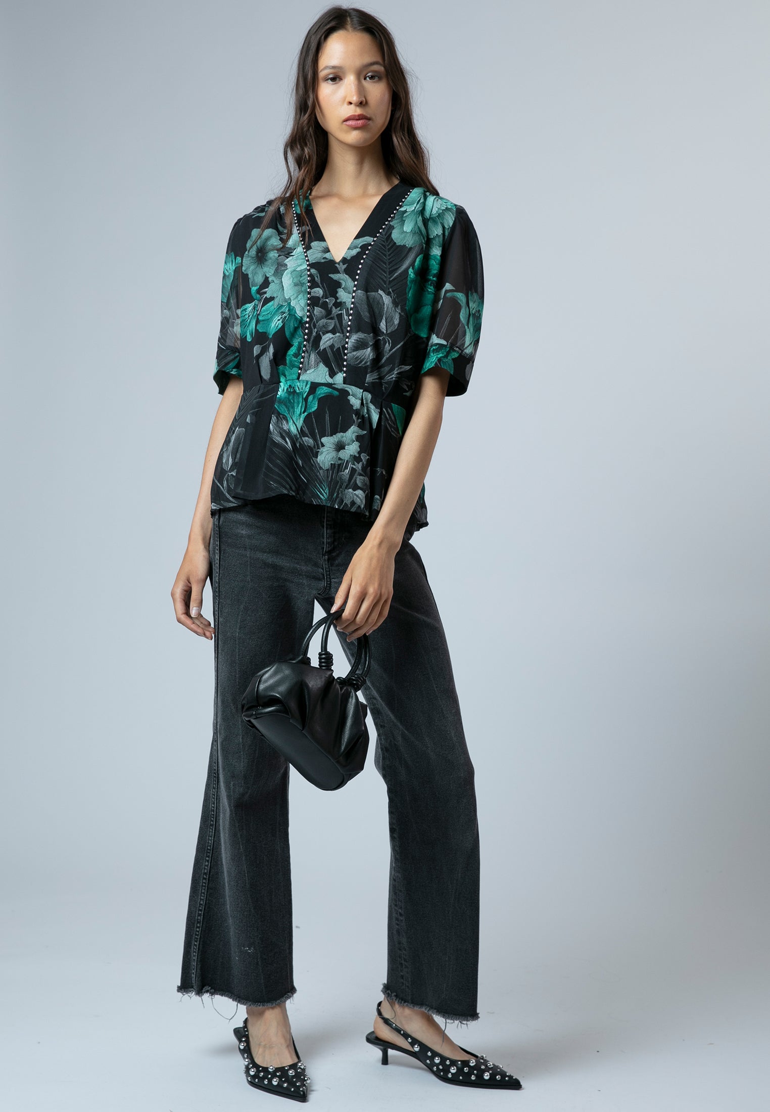 VIOLET TOP CAMELLIA GREEN