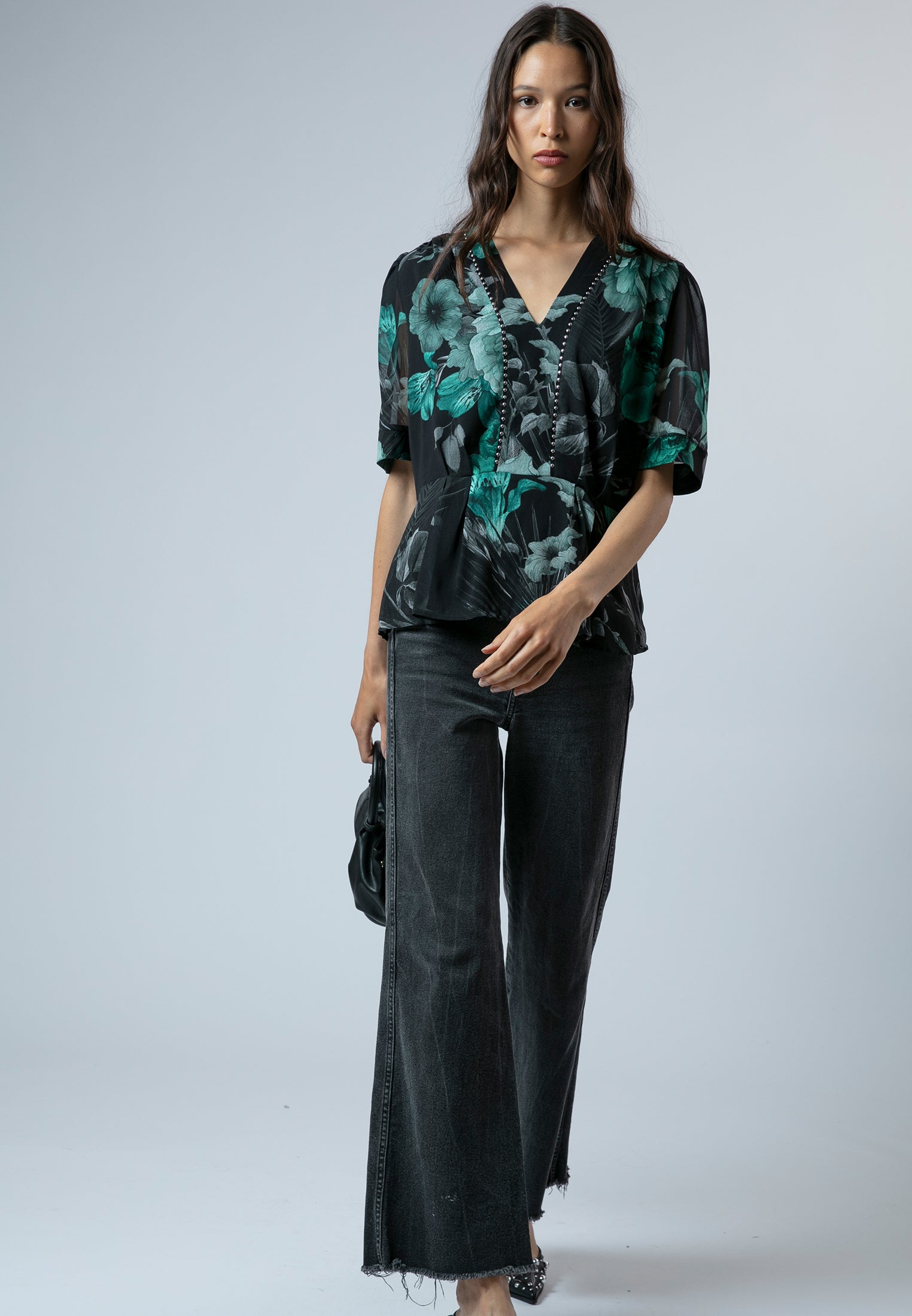 VIOLET TOP CAMELLIA GREEN