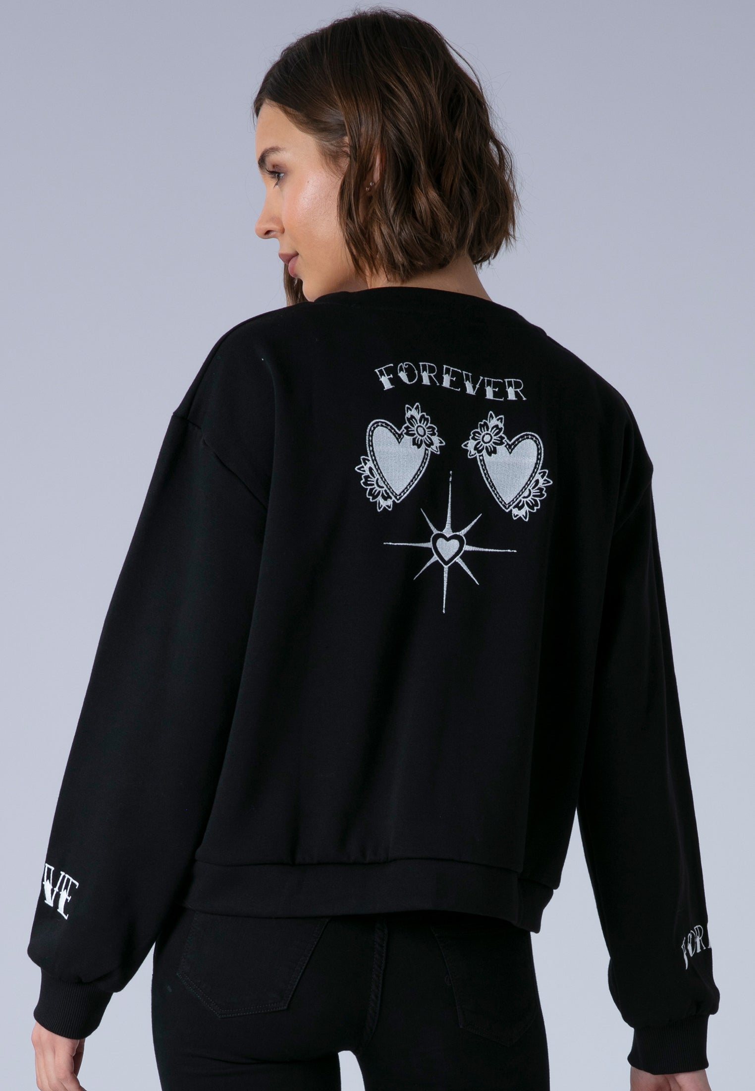 LOVE CARDIGAN BLACK & WHITE