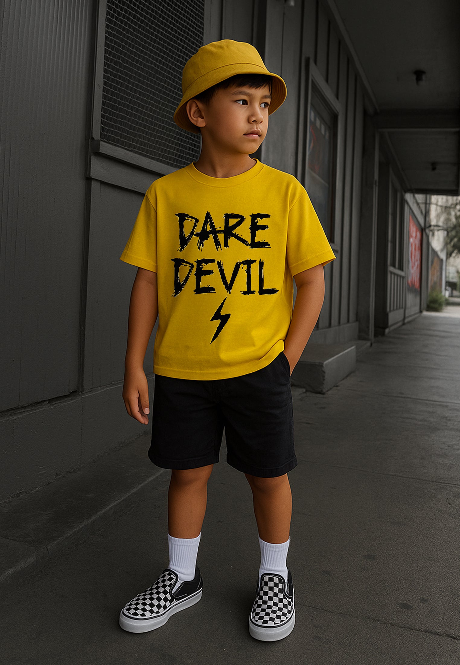 DARE DEVIL BOYS T-SHIRT YELLOW