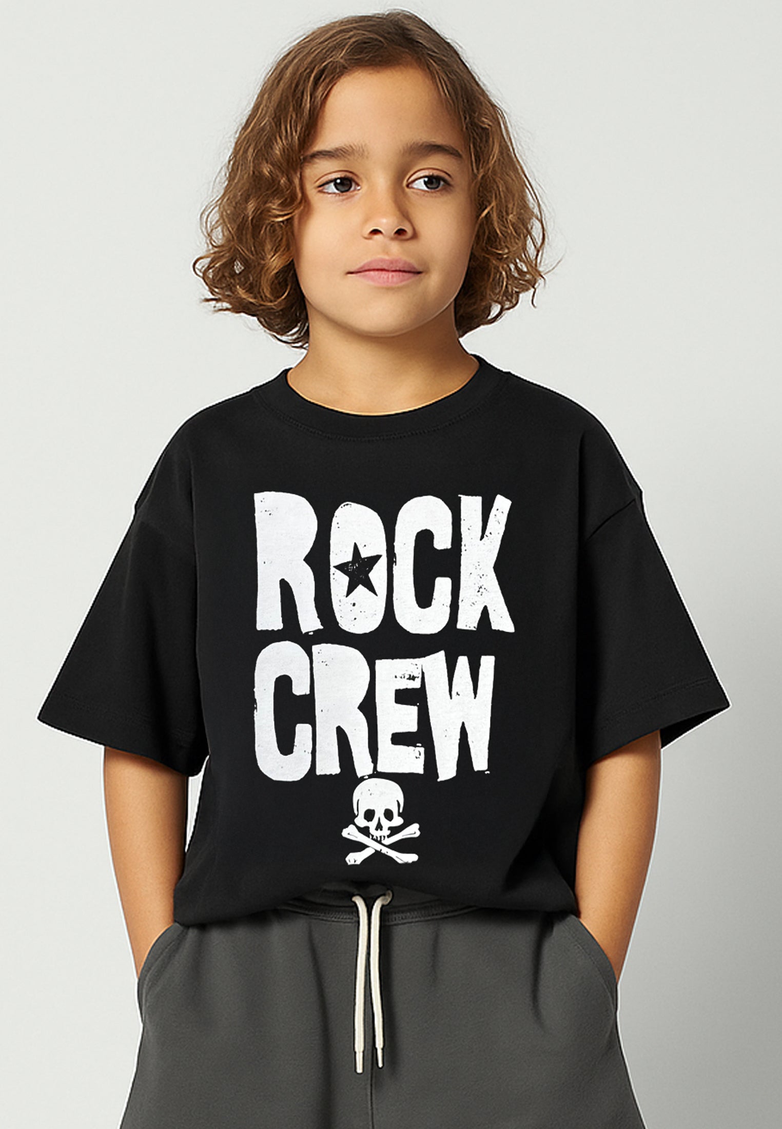 ROCK CREW BOYS T-SHIRT BLACK
