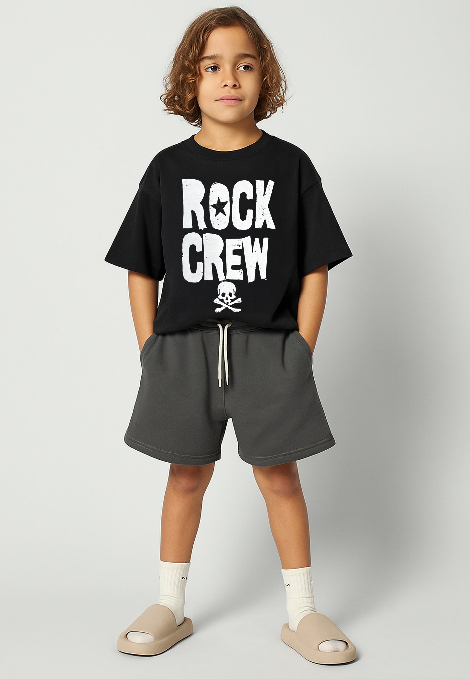 ROCK CREW BOYS T-SHIRT BLACK