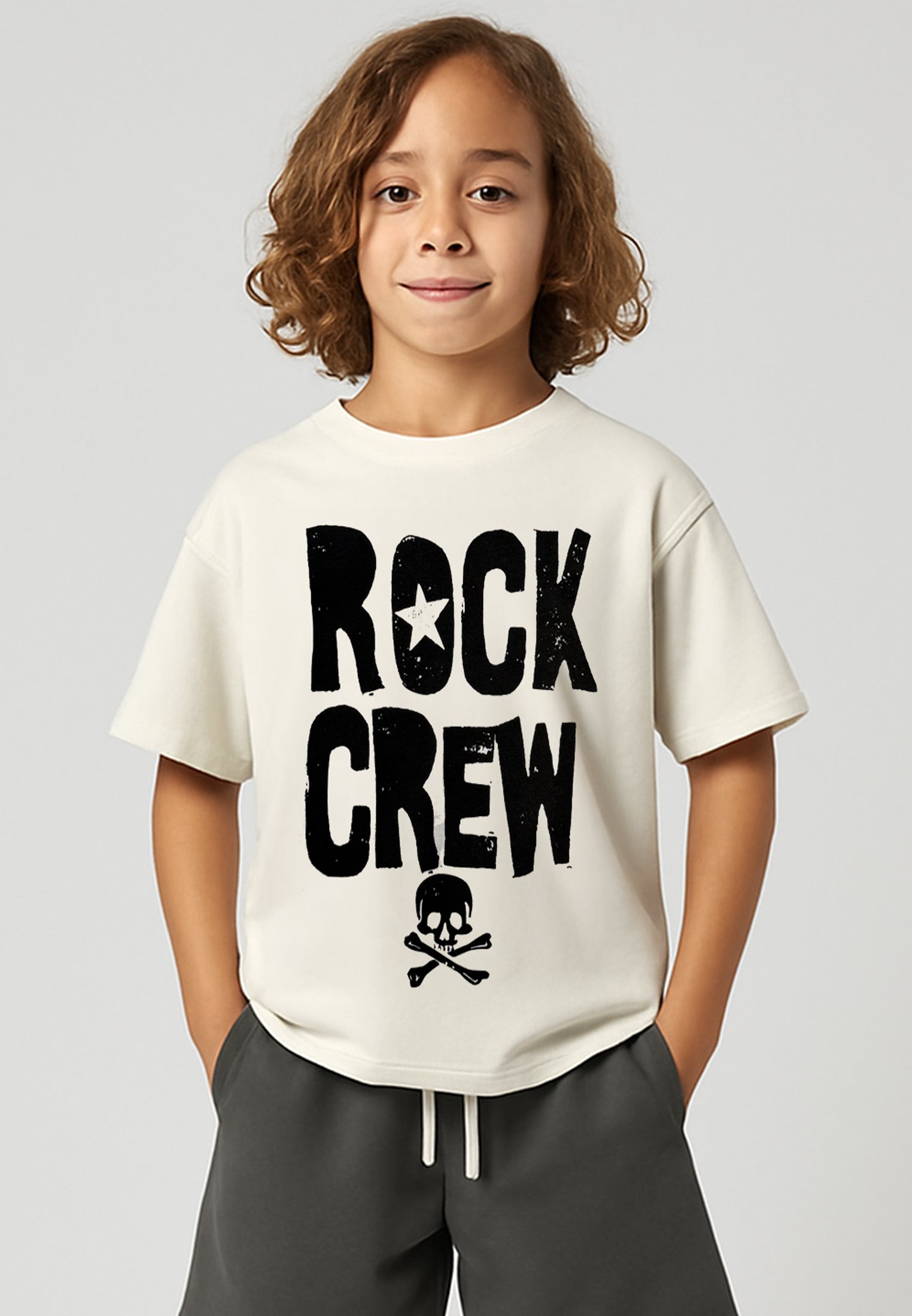 ROCK CREW BOYS T-SHIRT OFF WHITE
