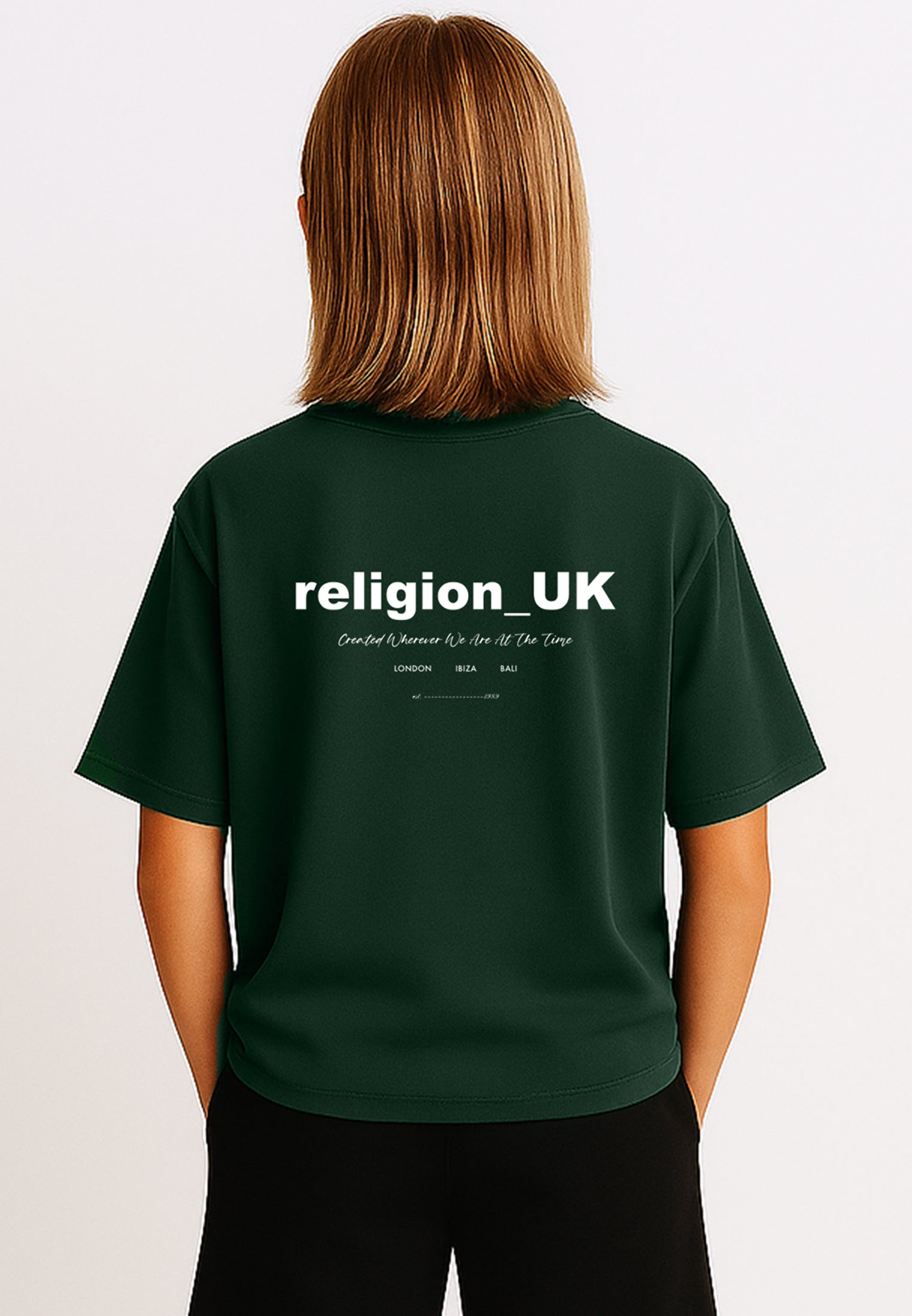 RELIGION BOYS OVERSIZED T-SHIRT GREEN