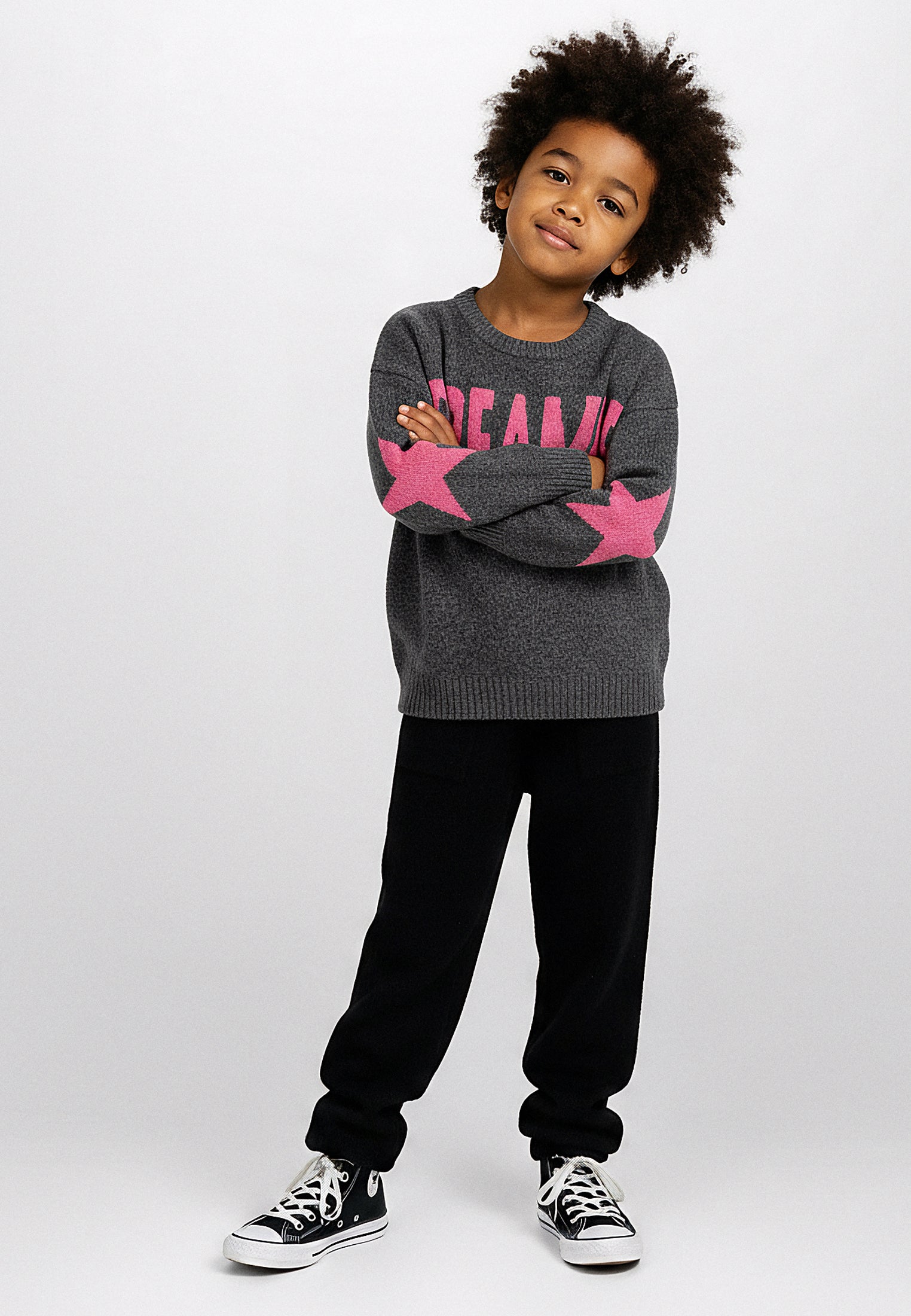 BOYS DREAMER JUMPER CHARCOAL