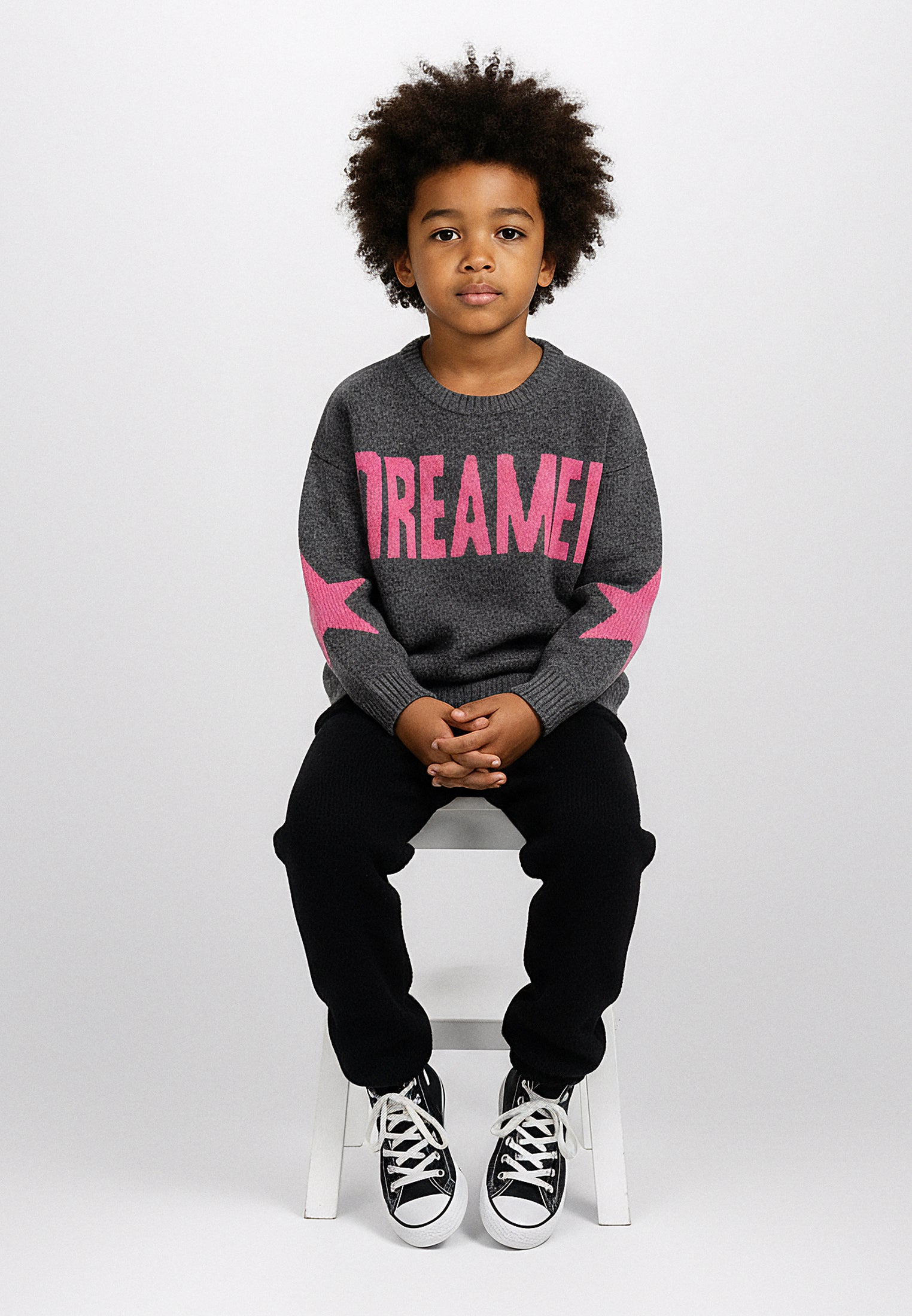 BOYS DREAMER JUMPER CHARCOAL