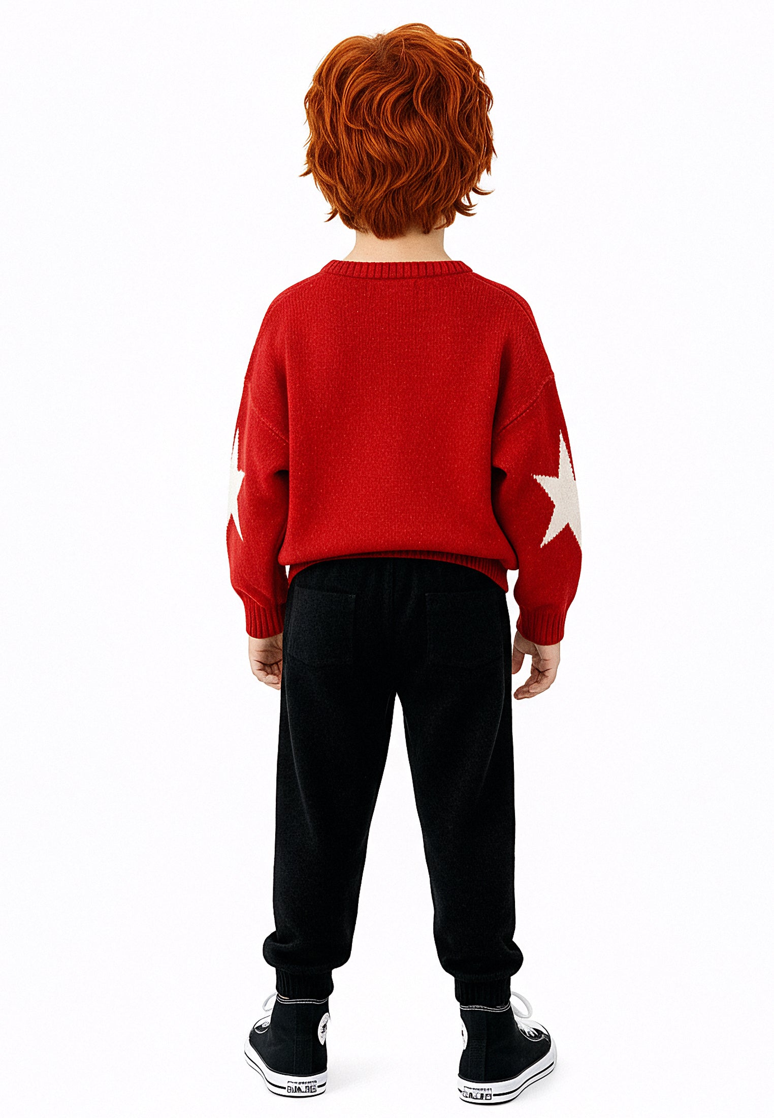 BOYS ROCK N ROLL JUMPER RED