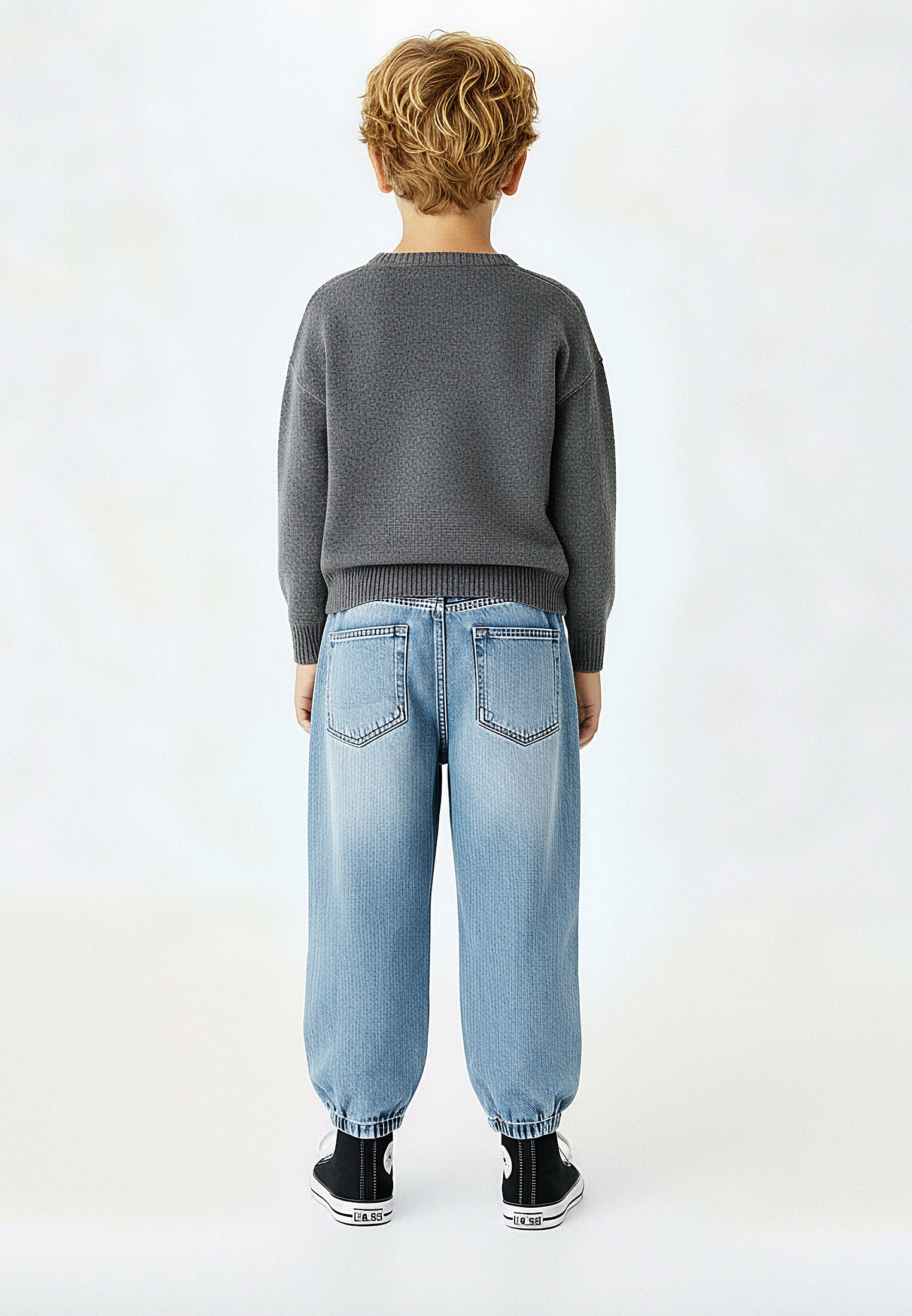 BOYS REBEL JUMPER CHARCOAL