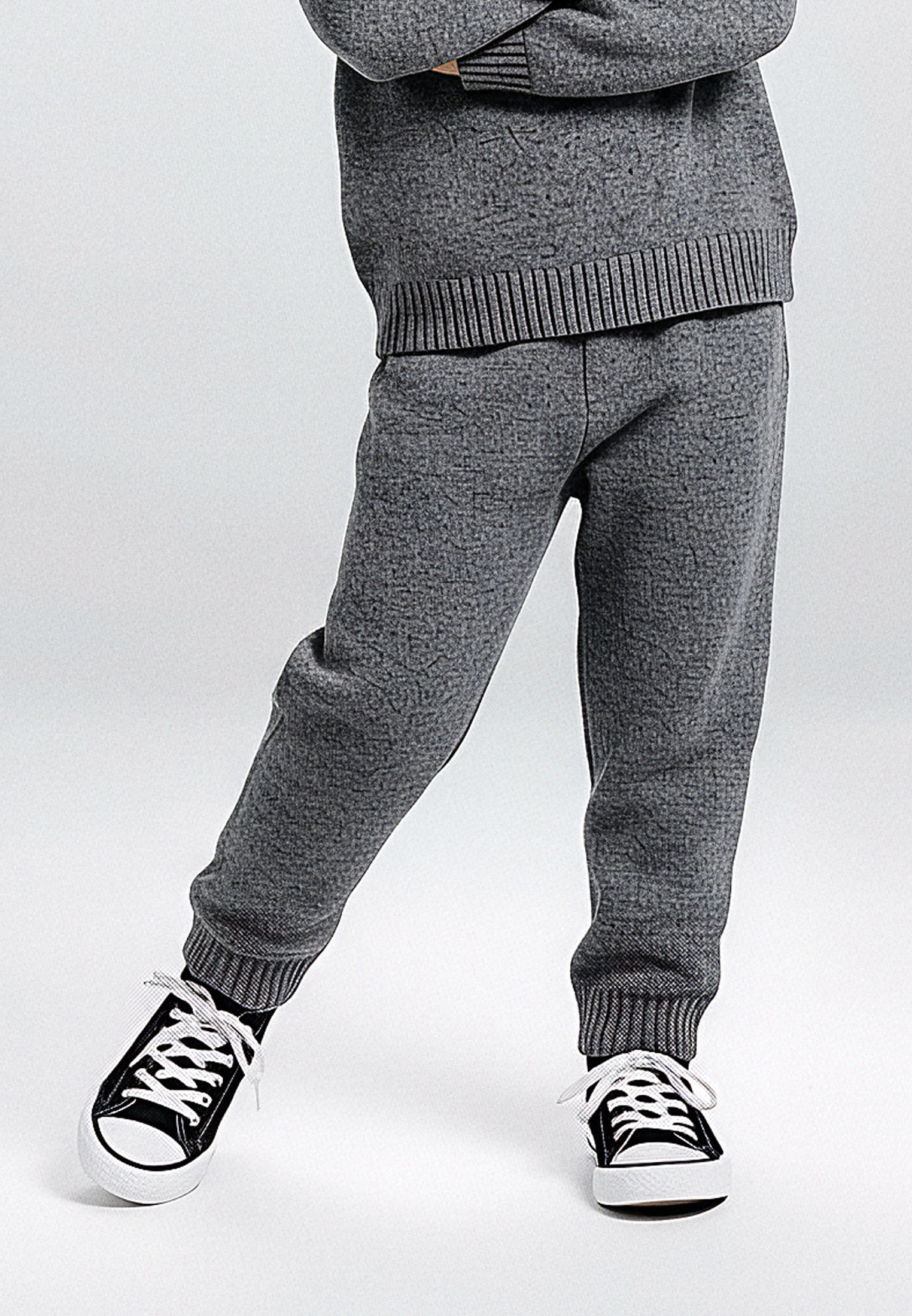 BOYS SKULLY LOGO PANT CHARCOAL