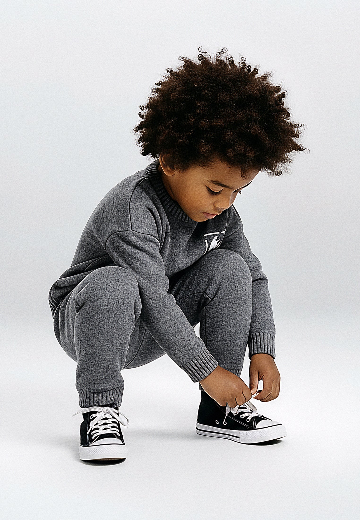 BOYS SKULLY LOGO PANT CHARCOAL