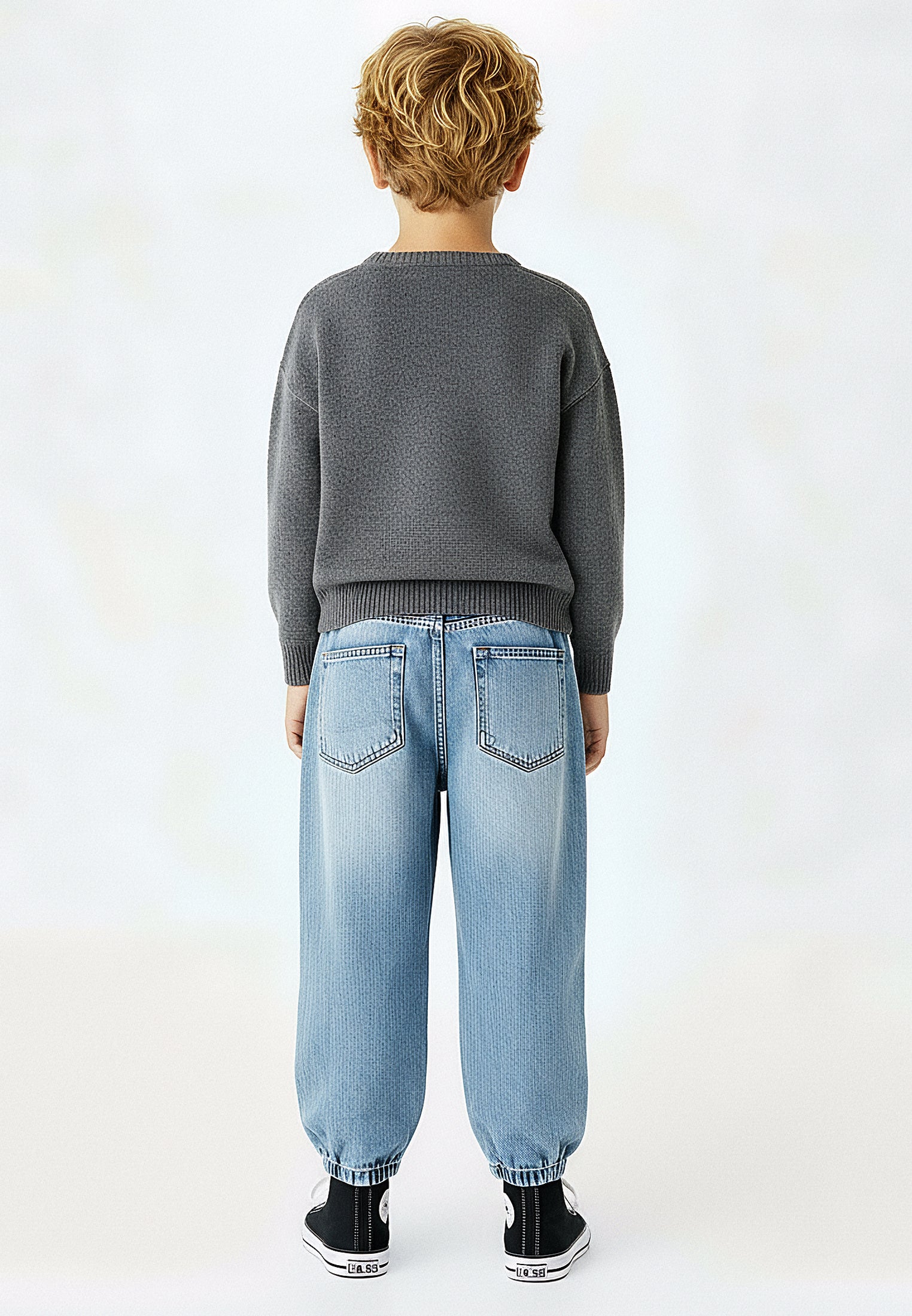 BOYS WILD ONE JUMPER CHARCOAL