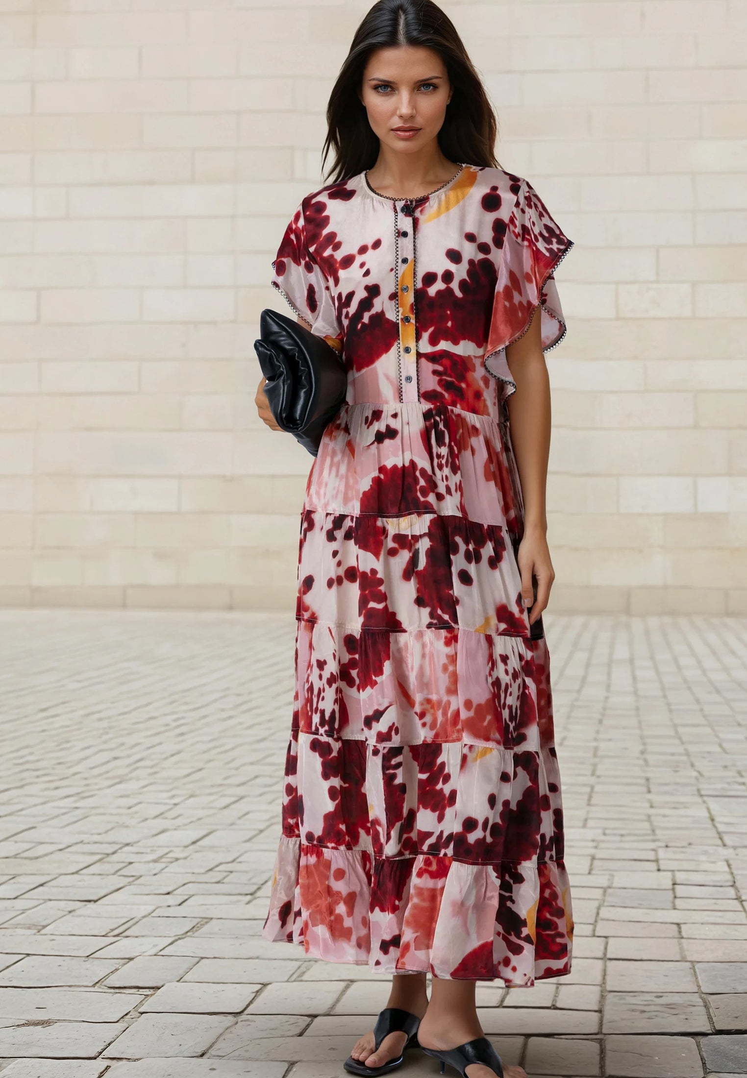 ARA MAXI DRESS ORCHID TERRACOTTA