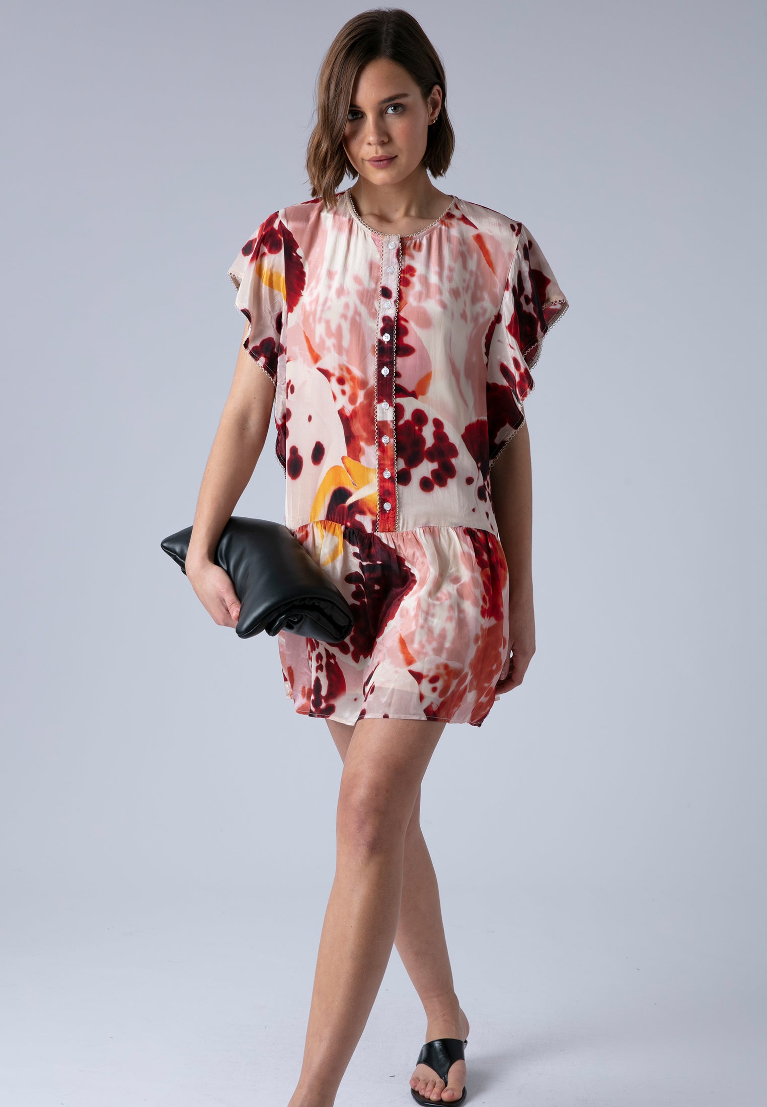 ARA TUNIC ORCHID TERRACOTTA