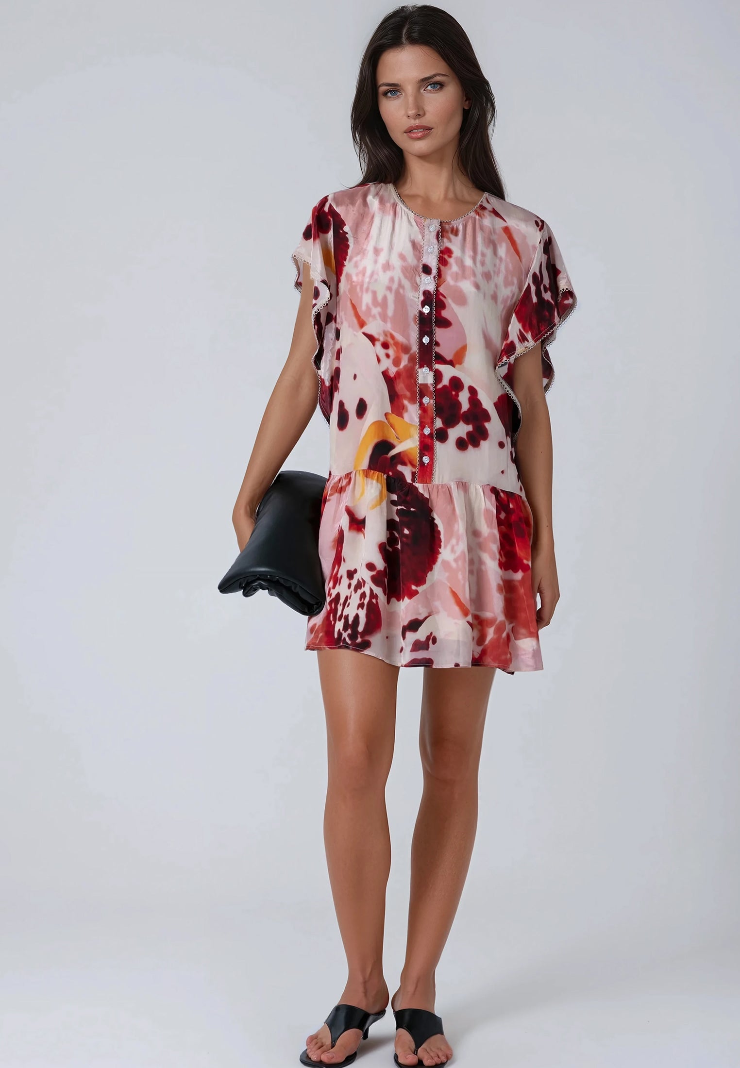 ARA TUNIC ORCHID TERRACOTTA