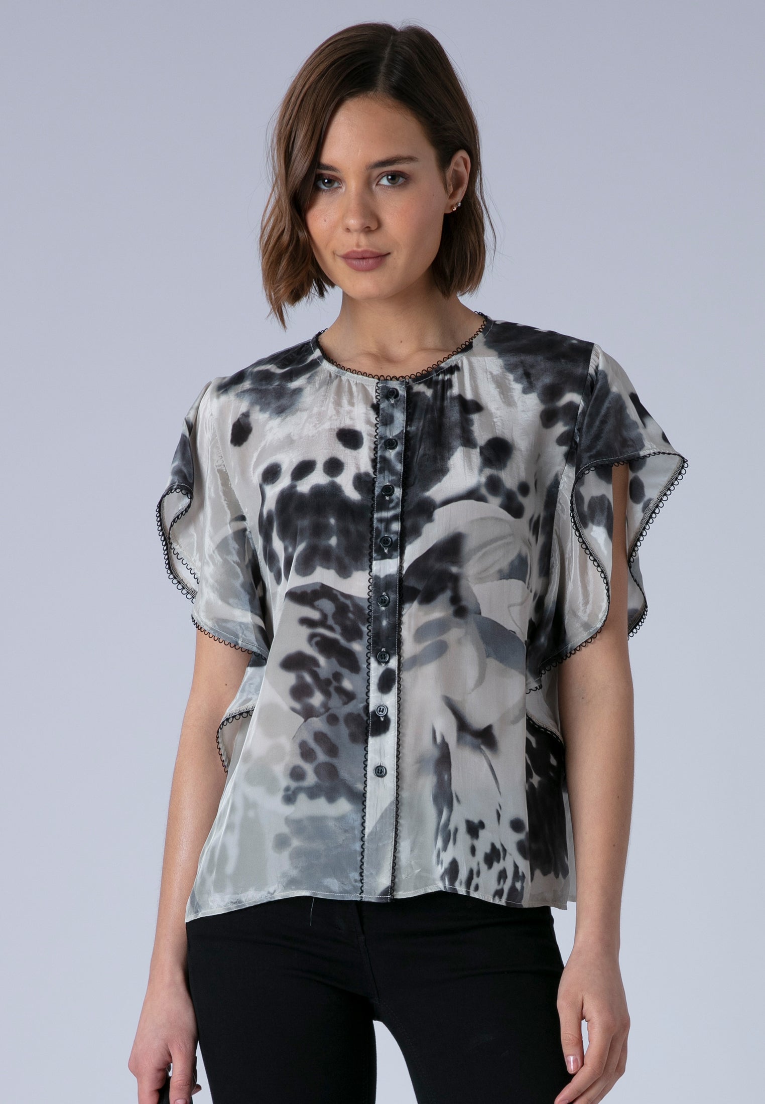 ARA TOP ORCHID BLACK