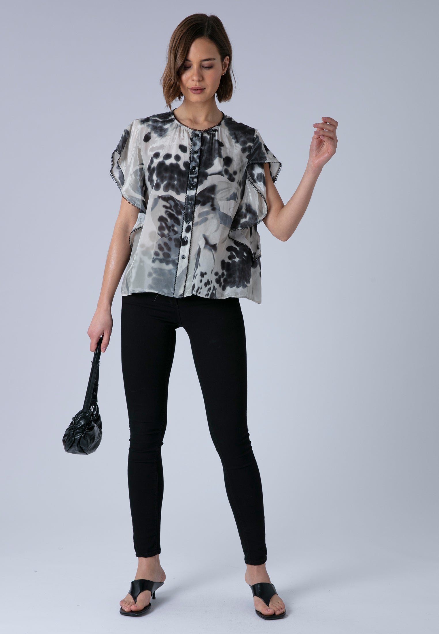 ARA TOP ORCHID BLACK