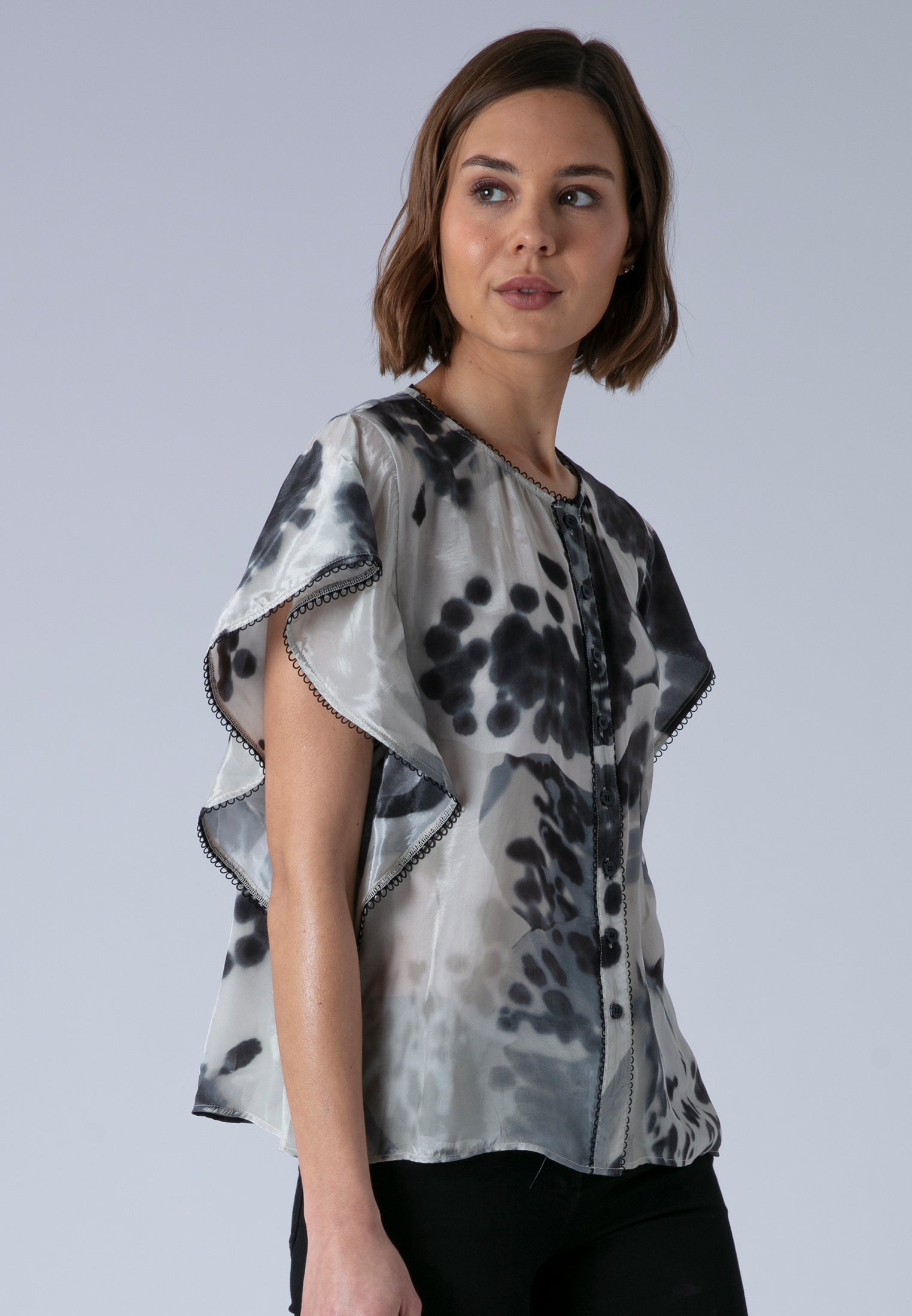 ARA TOP ORCHID BLACK