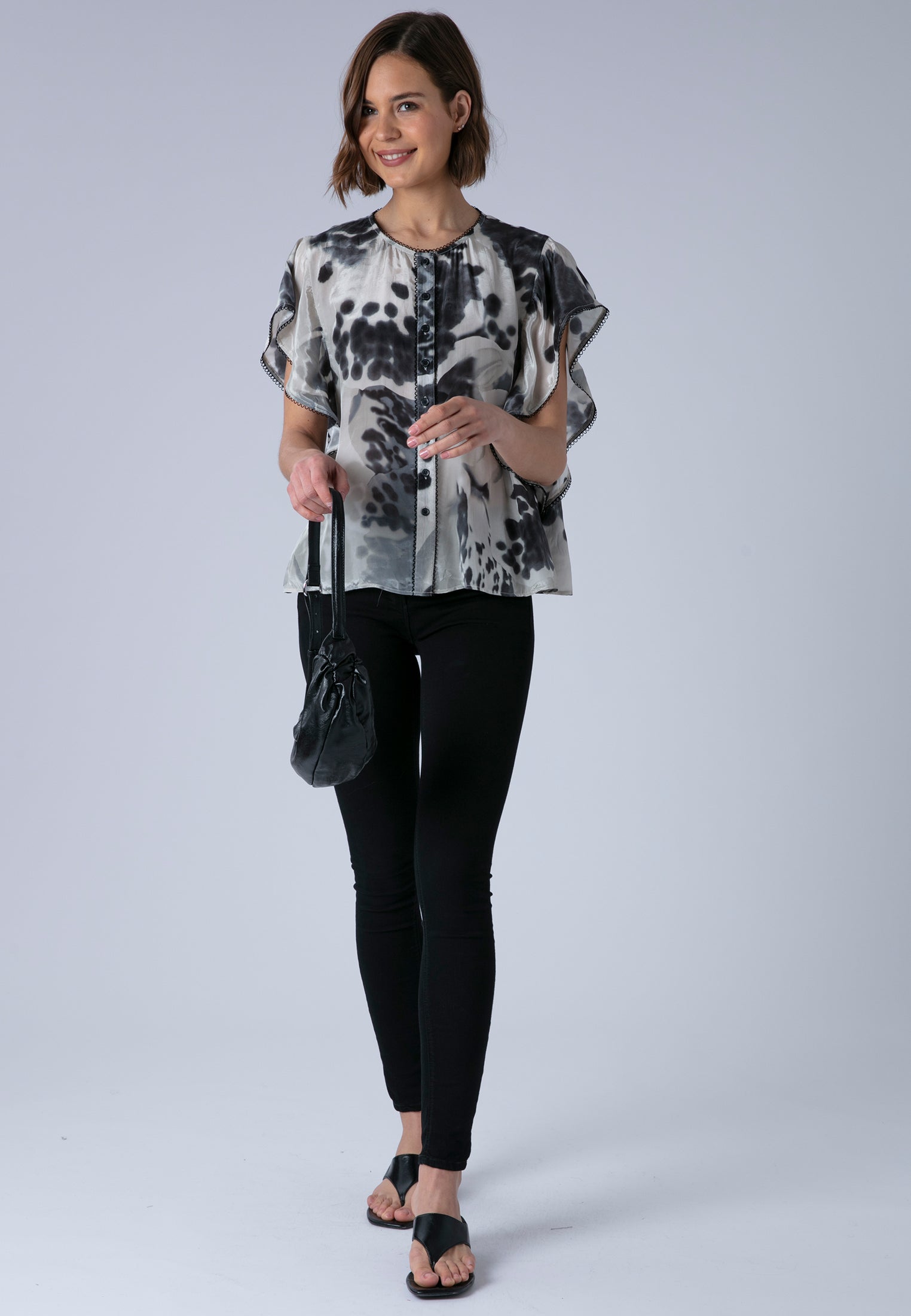 ARA TOP ORCHID BLACK