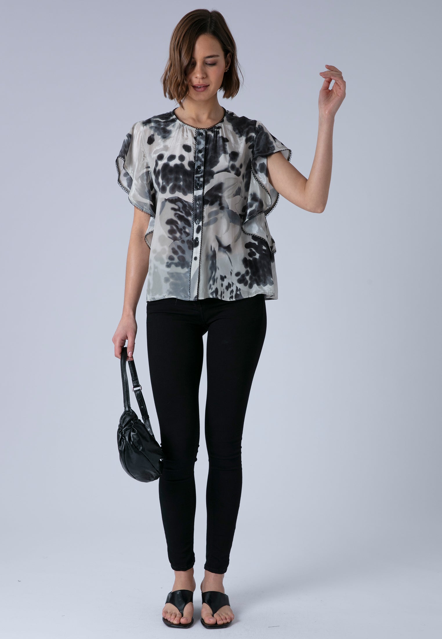 ARA TOP ORCHID BLACK