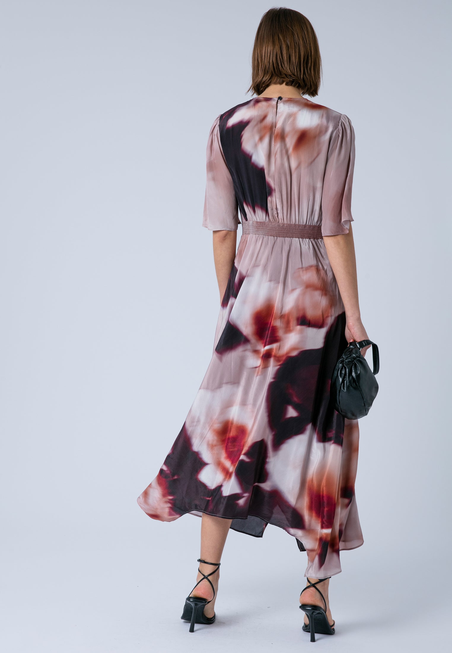 TORY TEA DRESS BLUR ASHES